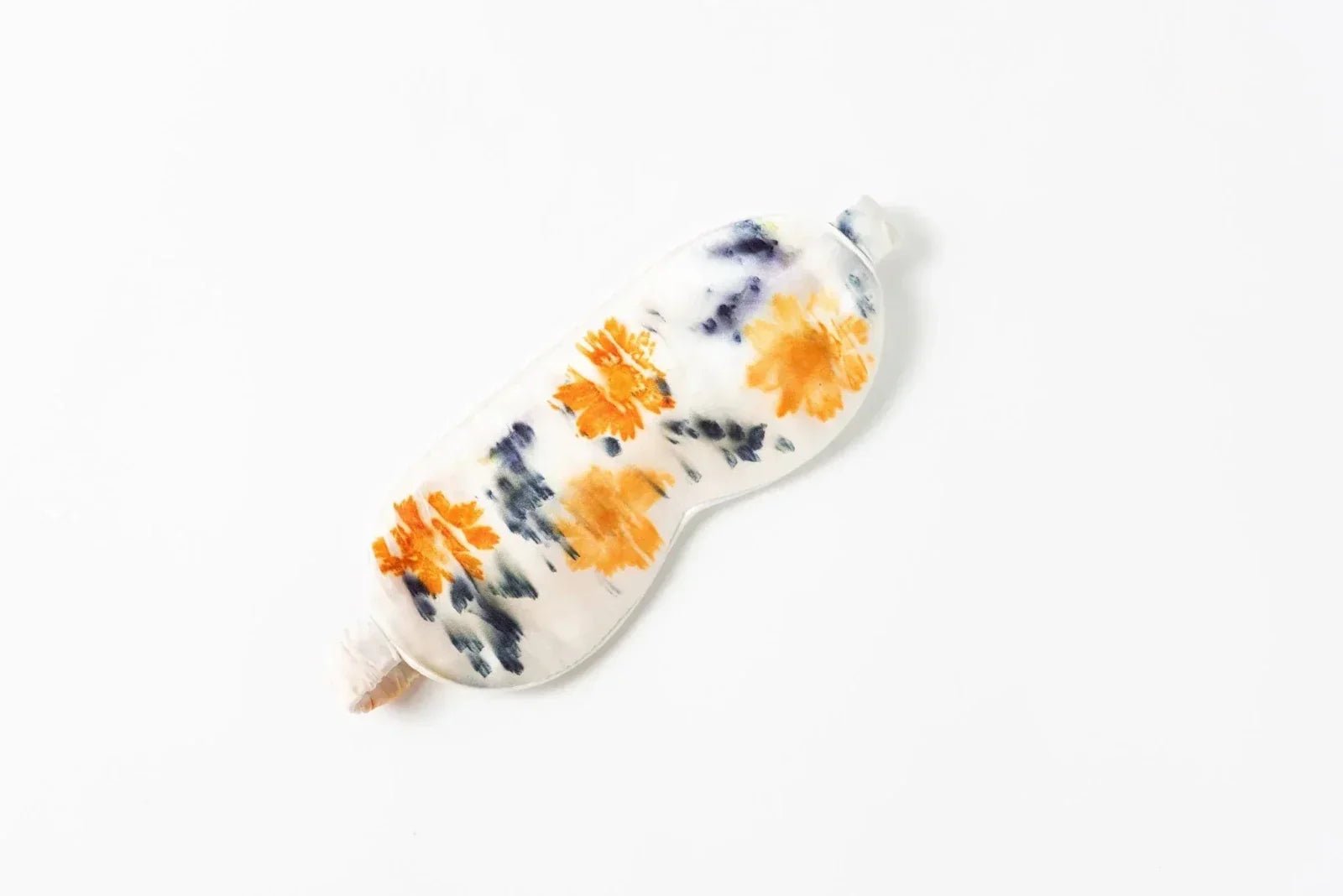 Floral pattern hand dyed eye mask by Dyekween on nanaka.co