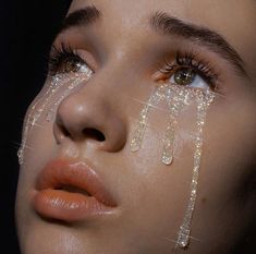 girl with crystal tears