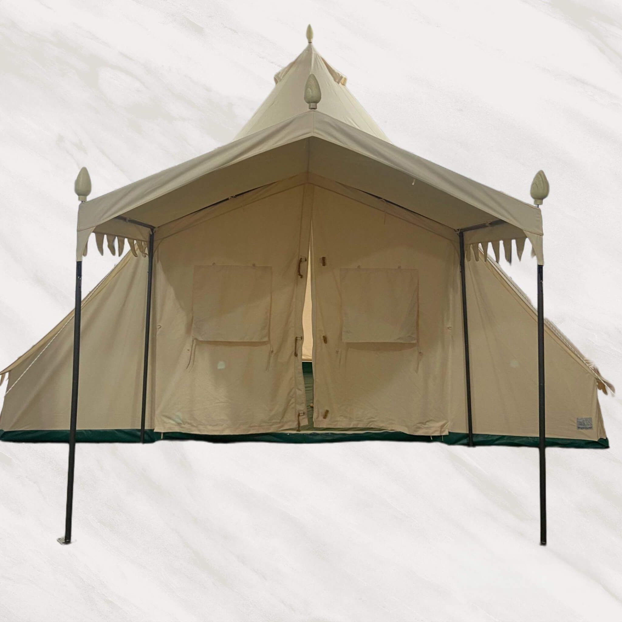 [13X19FT] Extra Large Heavy Duty Outdoor Four Seasons Glamping Canvas Bell Yurt Tent (SAK45688) SAKSBY WHOLESALE