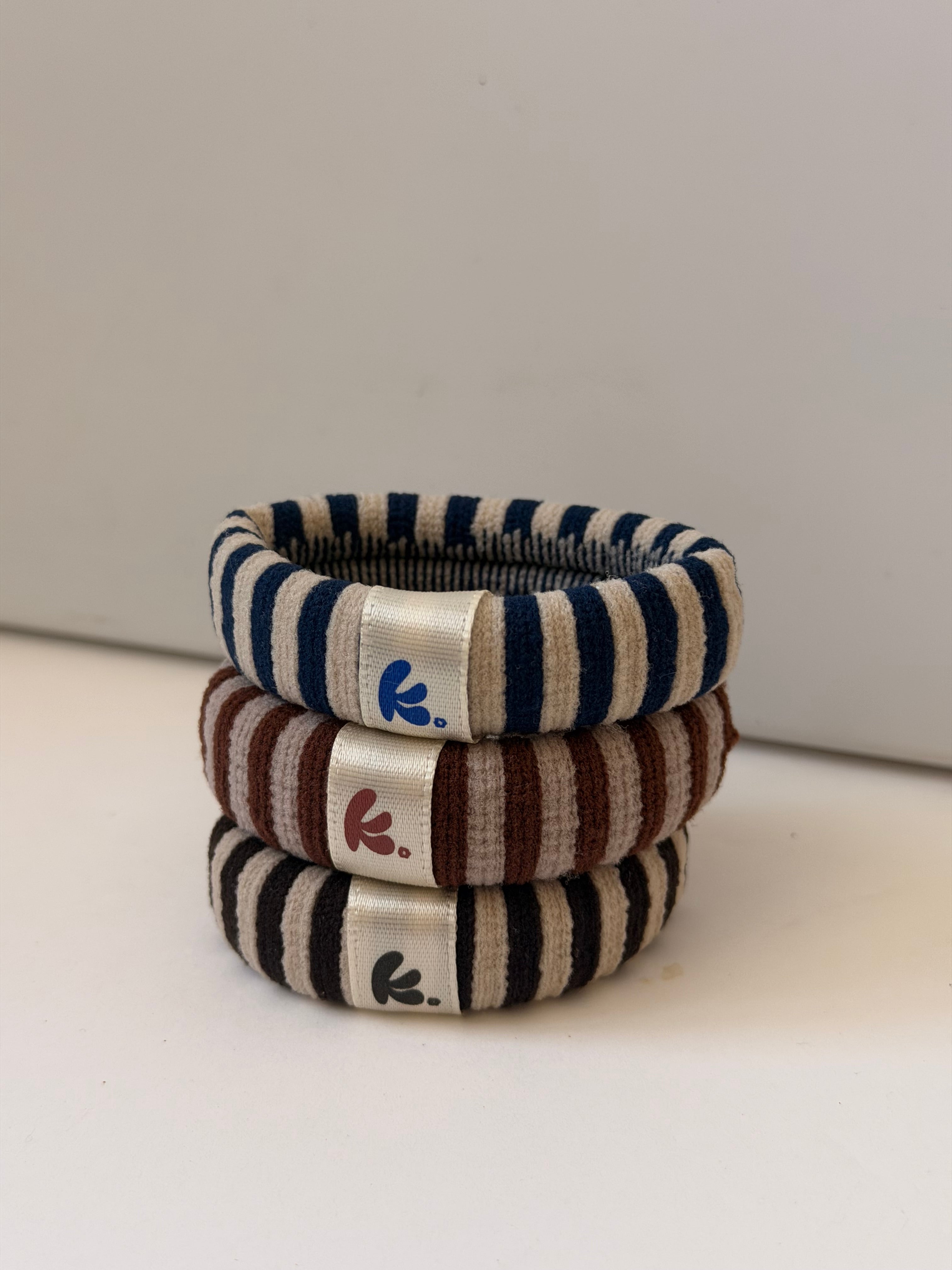 UNIVERSITY STRIPED HAIR TIE PACK