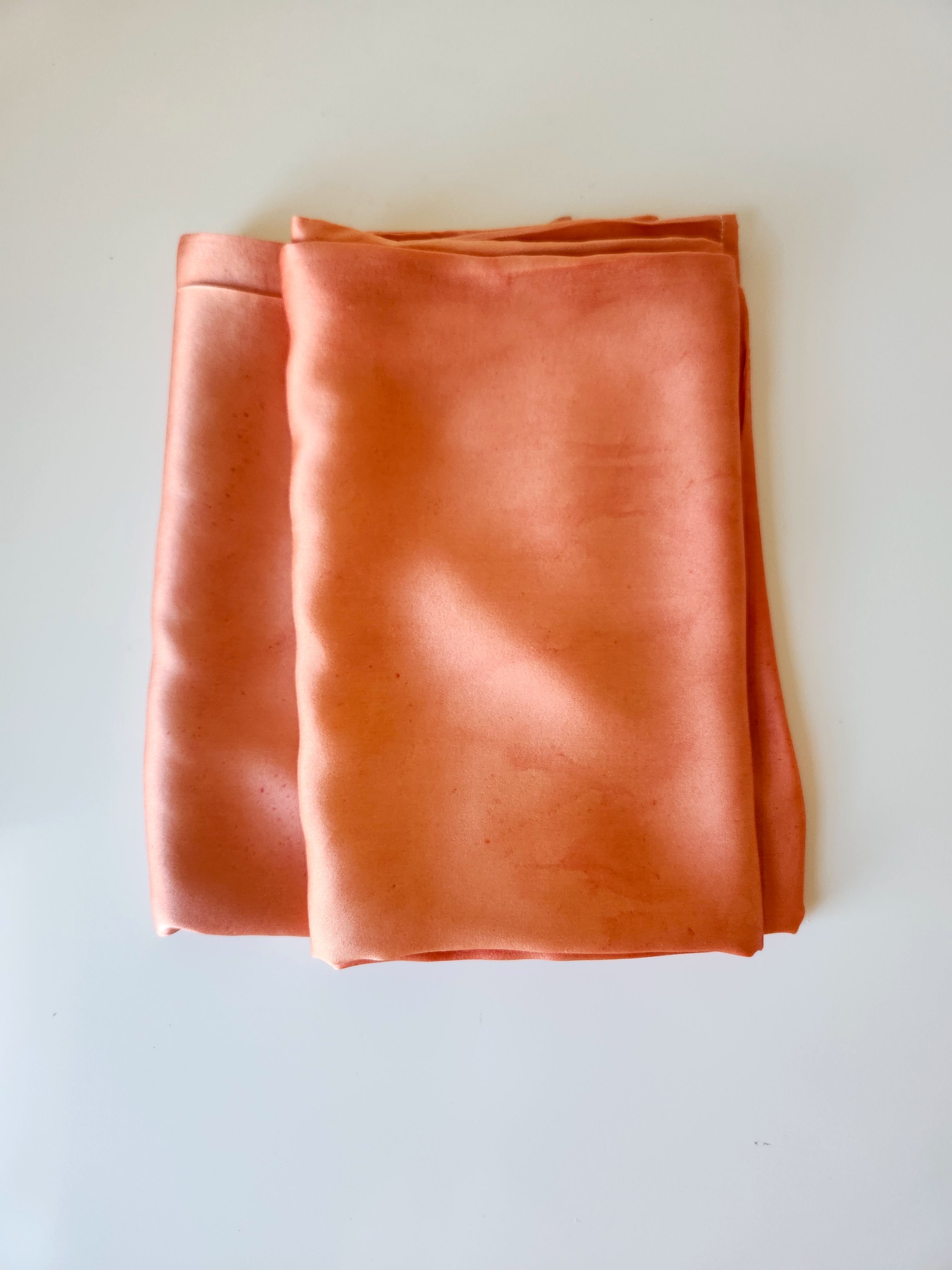 Solid Botanically Dyed Silk Pillowcase