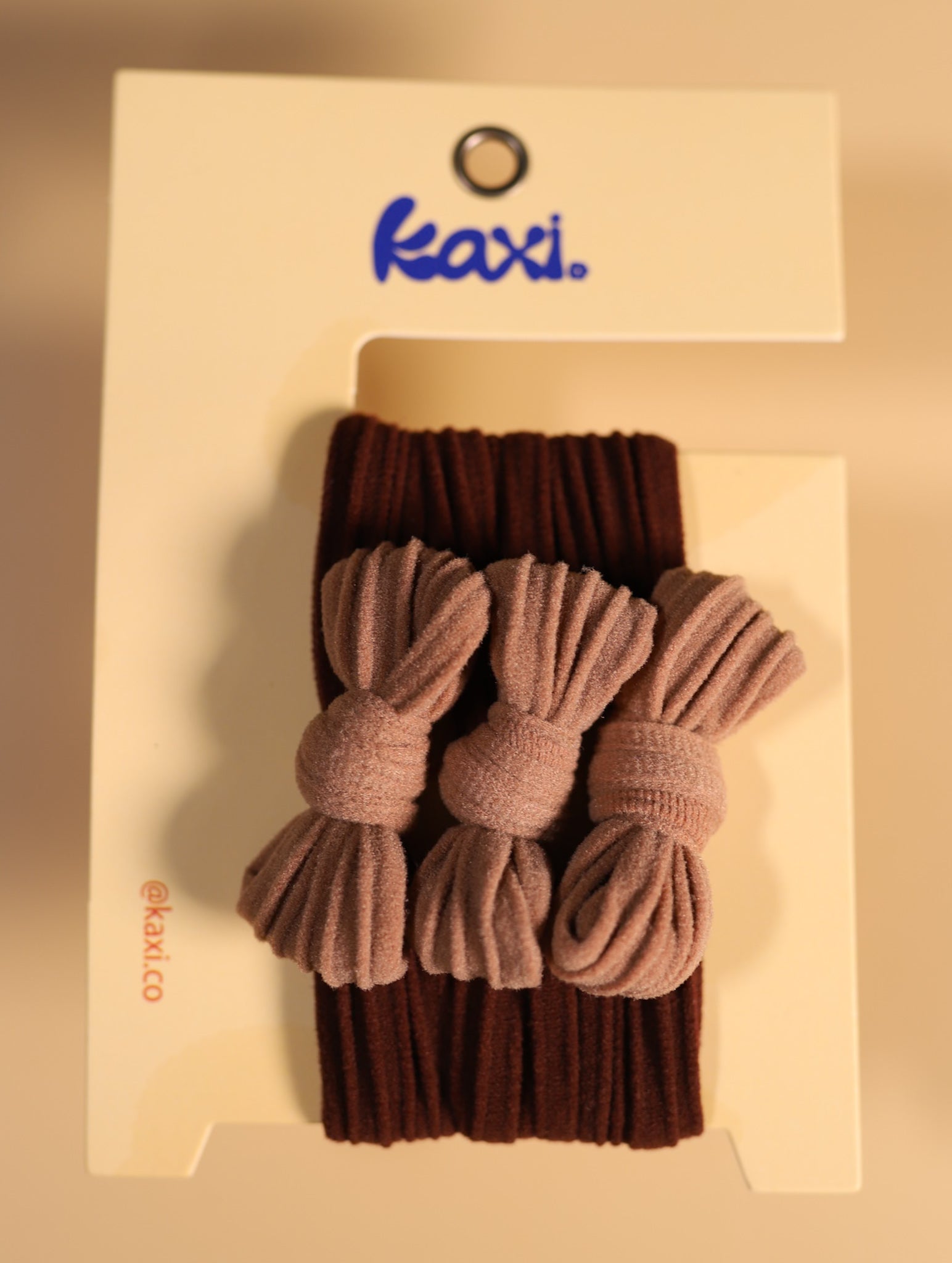 TWO TONED BOW SLICK BACK PONYTAILS (PACK OF 3)