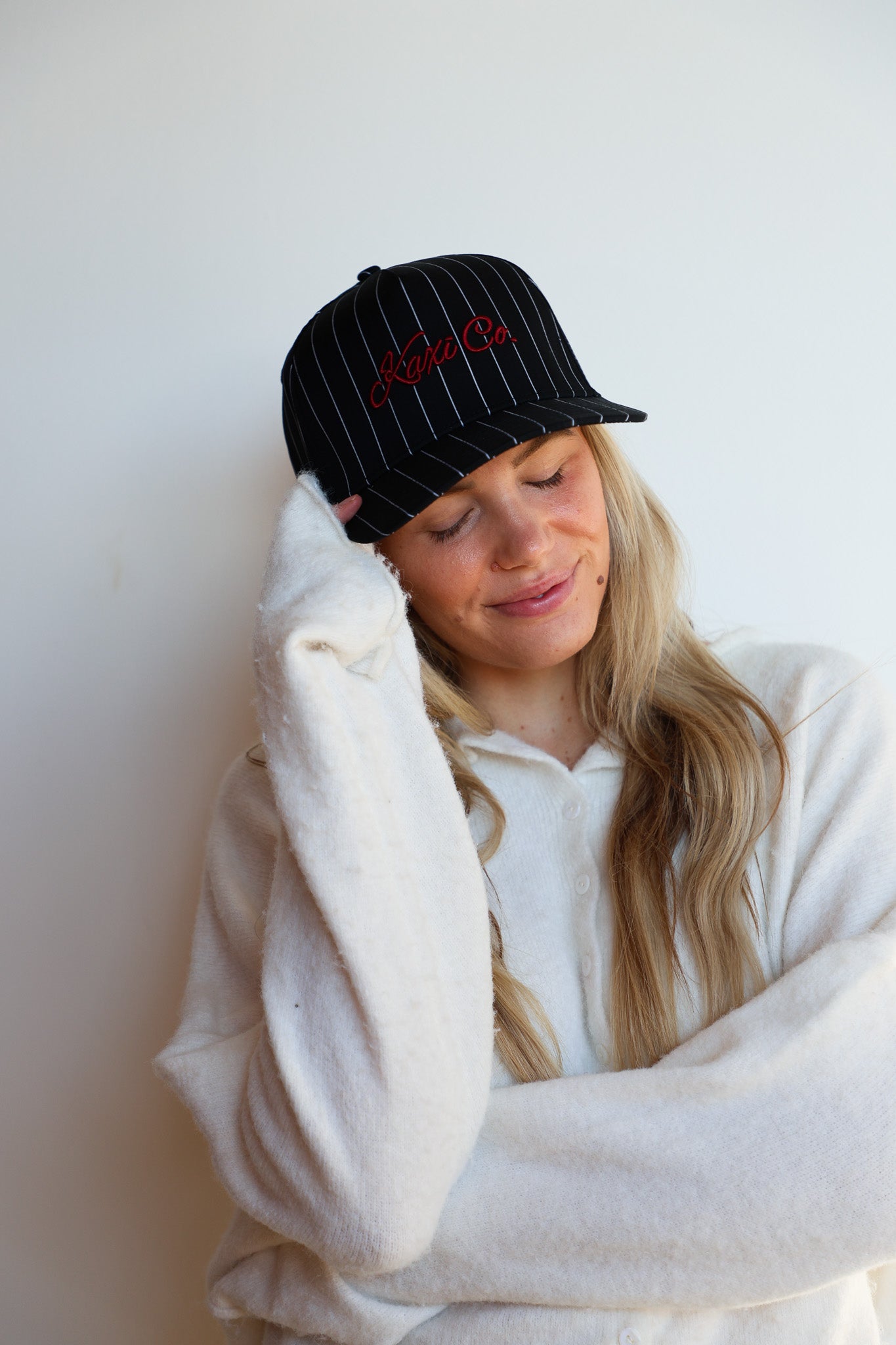 KAXI CO. PIN STRIPED TRUCKER HAT