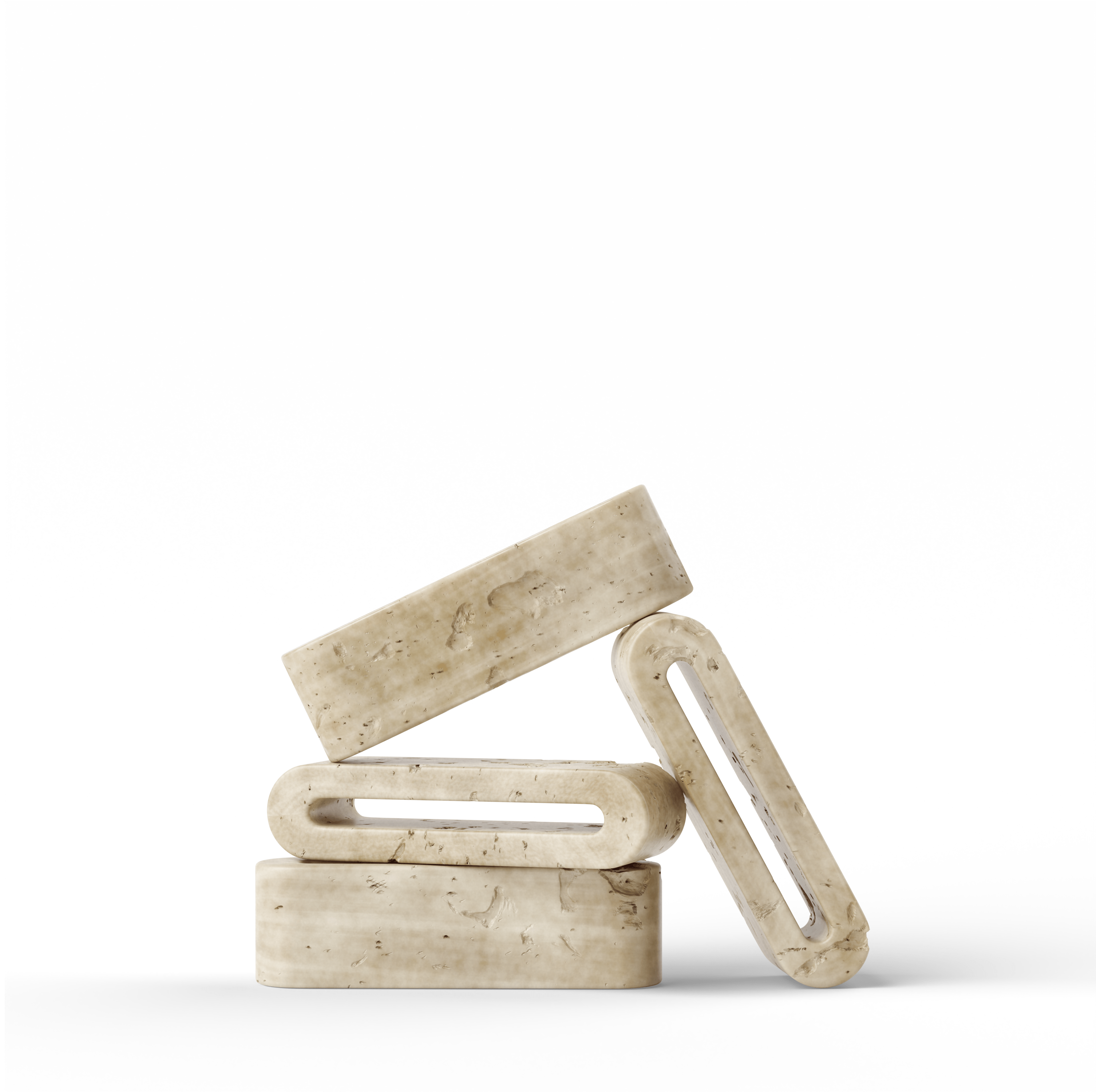 Soporte de piedra para raspador de lengua