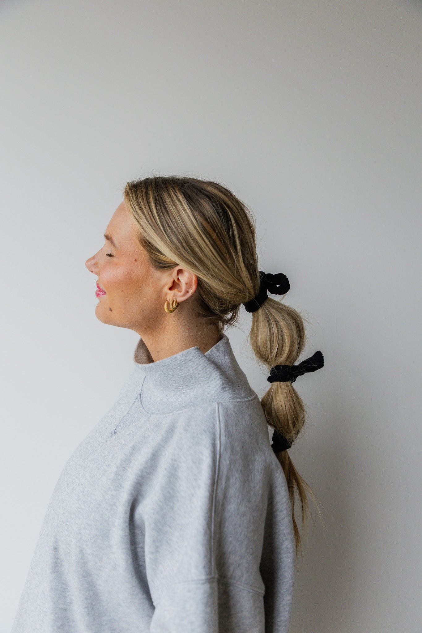 OVERSIZED BOW SLICK BACK PONYTAILS (PACK OF 3)
