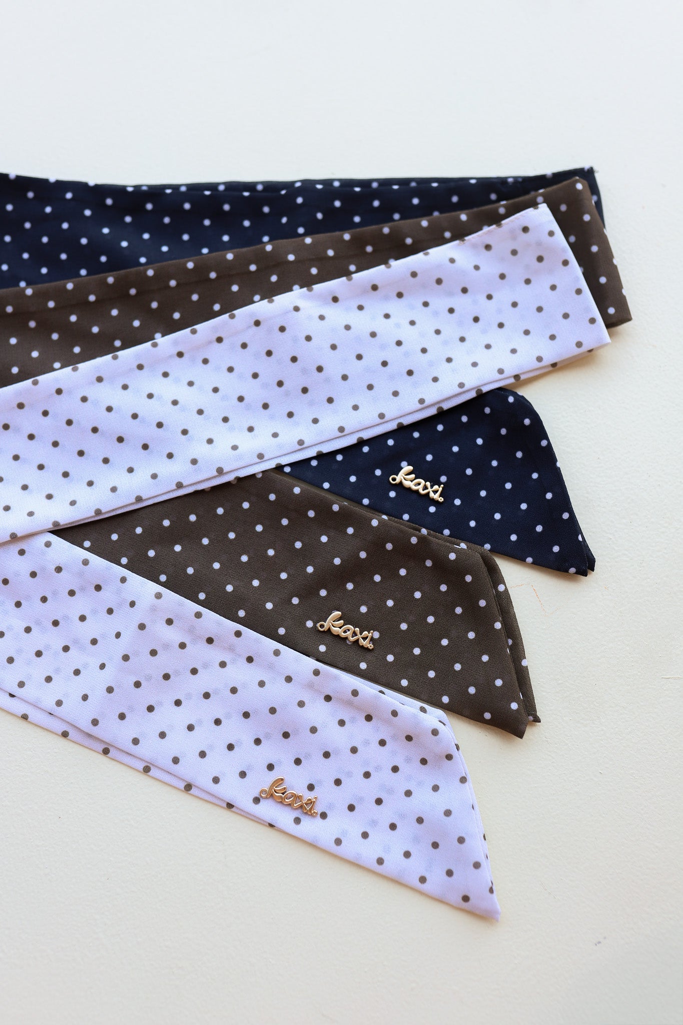 POLKA DOT HAIR SCARF