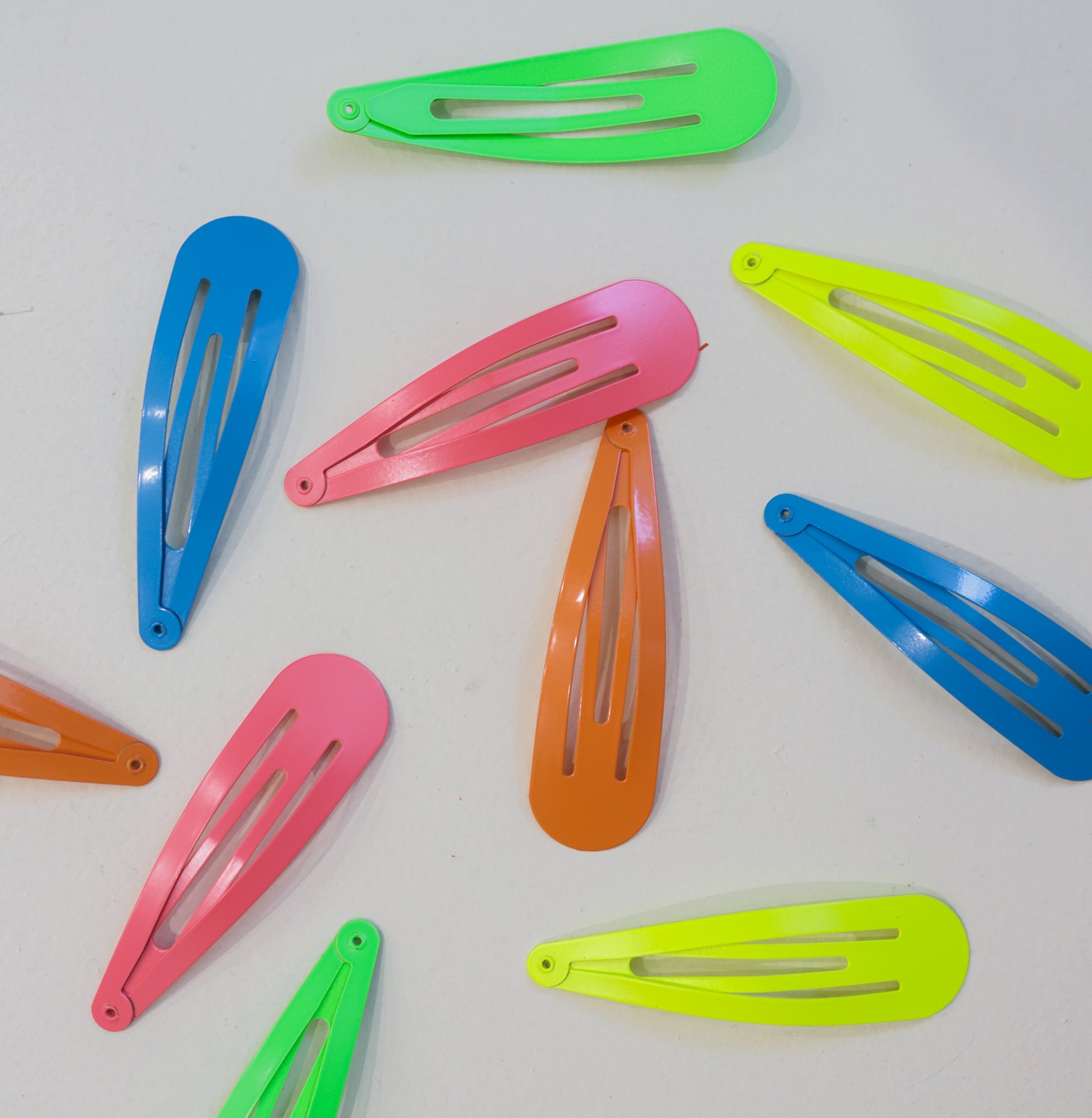 NEON SNAP CLIPS (PACKS OF 10)