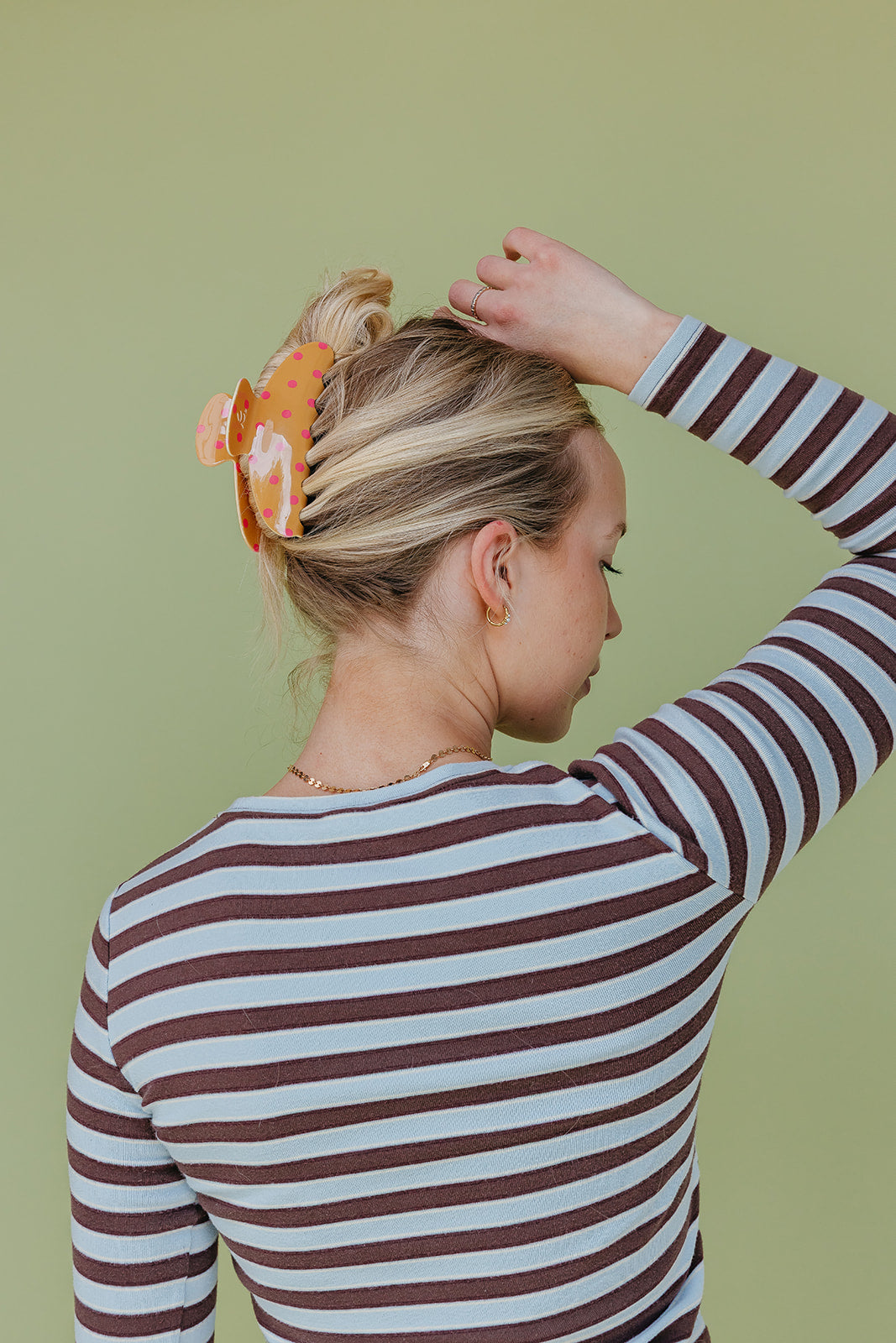 POLKA DOT & STRIPED OVERSIZED CLAWS