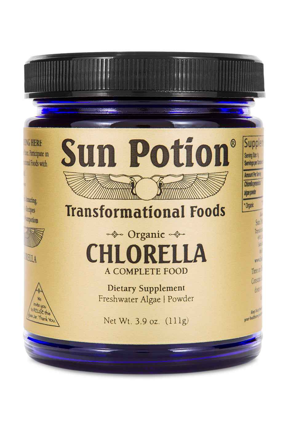 Chlorella Powder (Organic, Sound Processed) Sun Potion