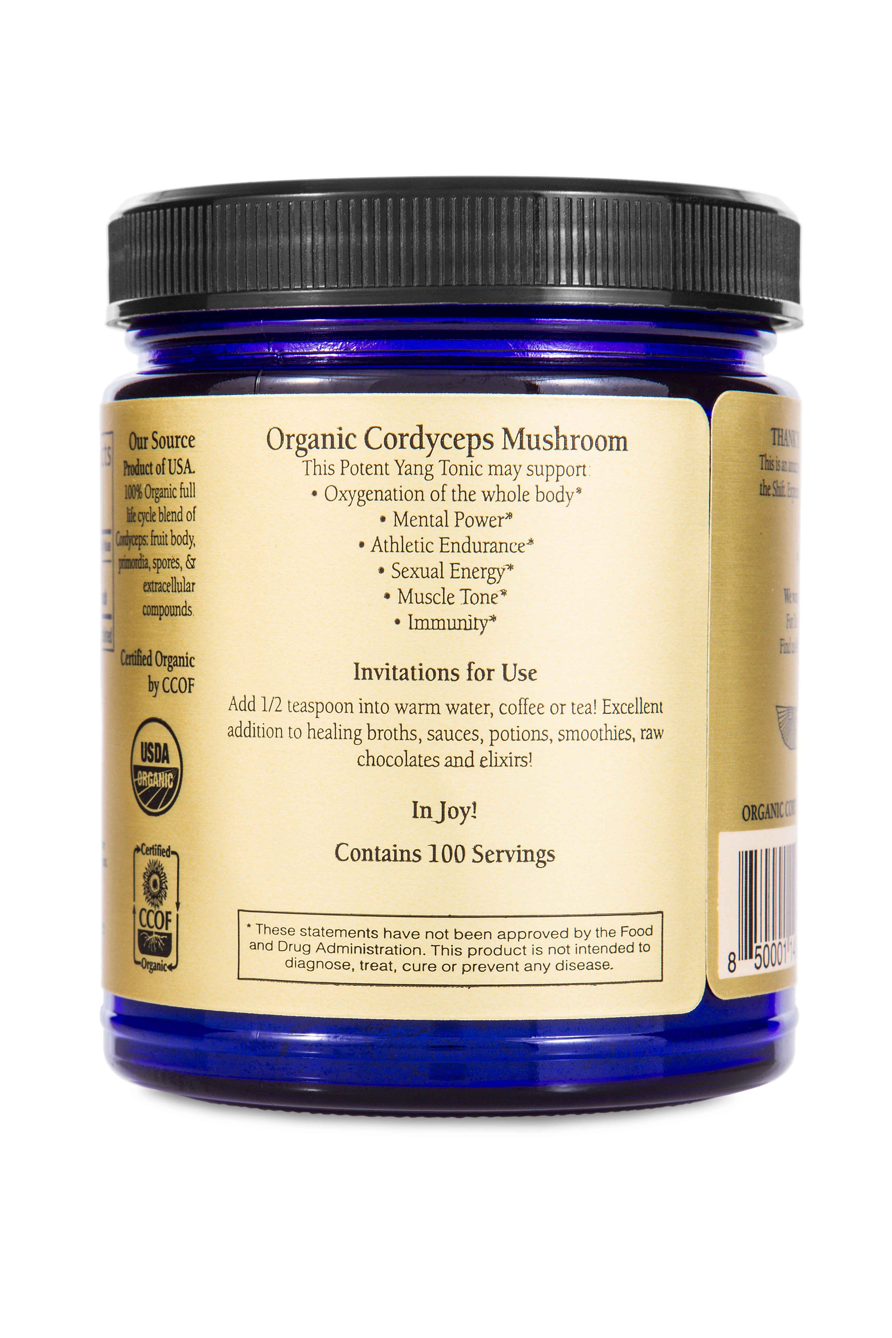 Cordyceps Mushroom Powder (Organic) Sun Potion