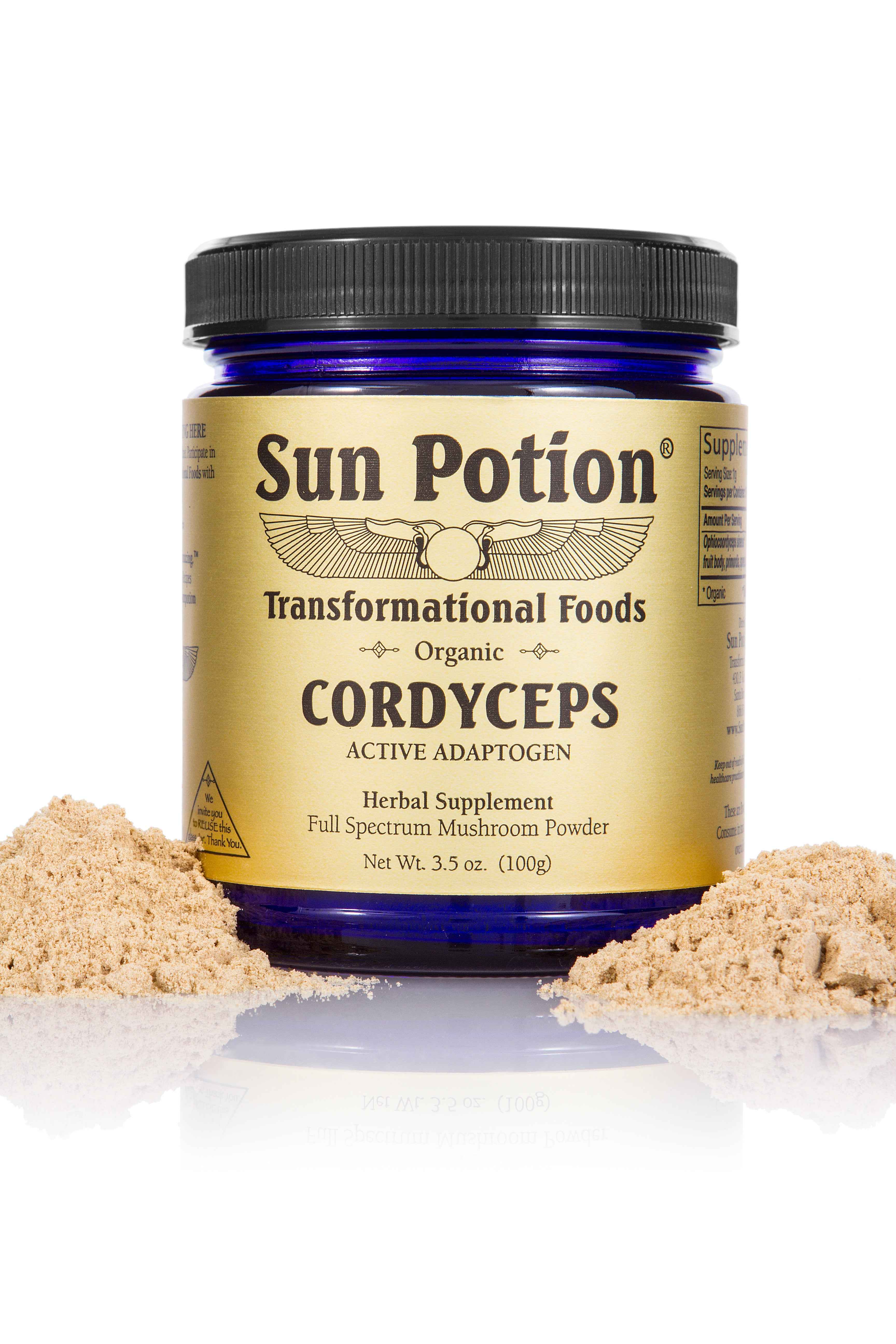 Cordyceps Mushroom Powder (Organic) Sun Potion