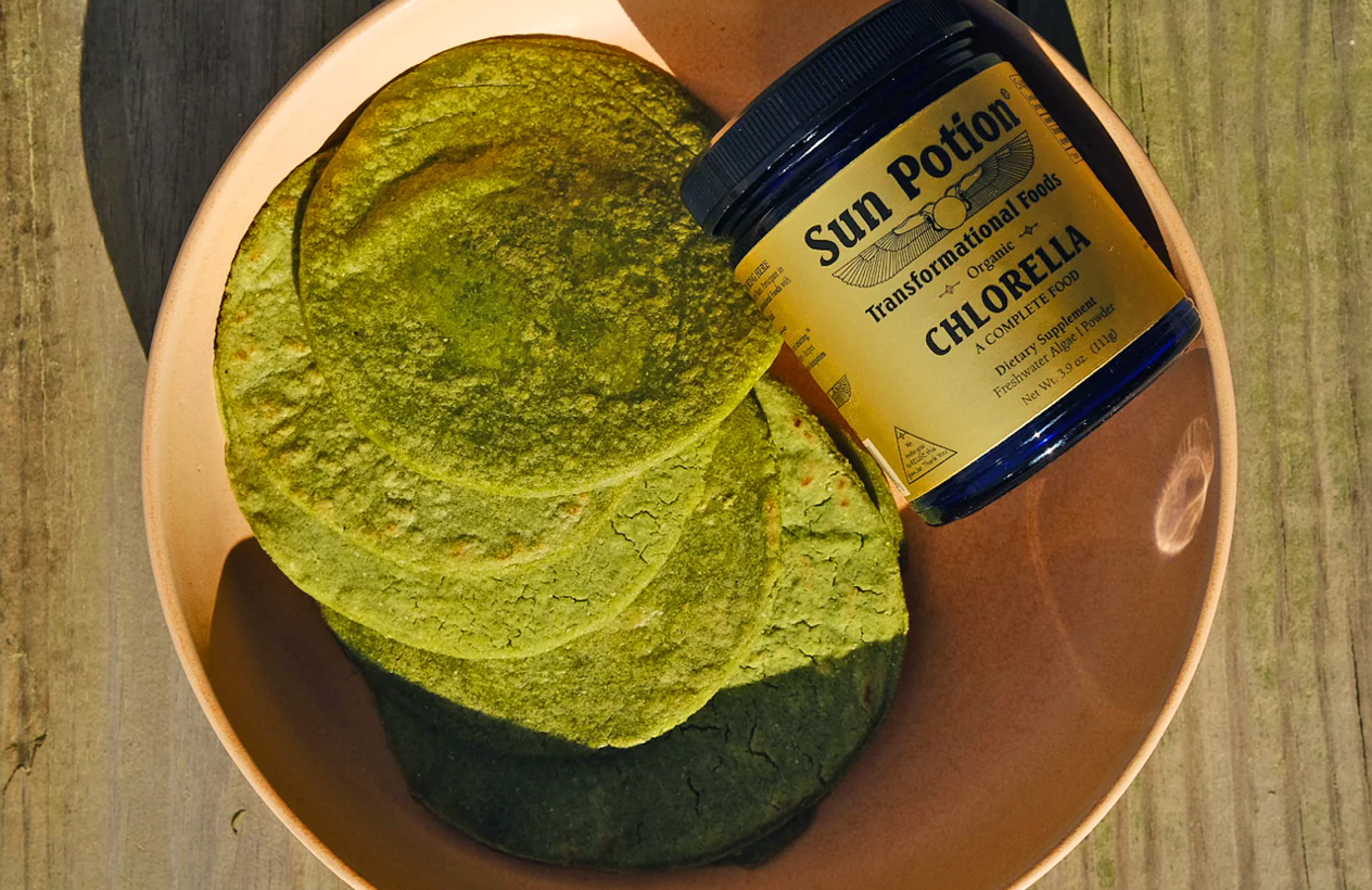 Chlorella Powder (Organic, Sound Processed) Sun Potion