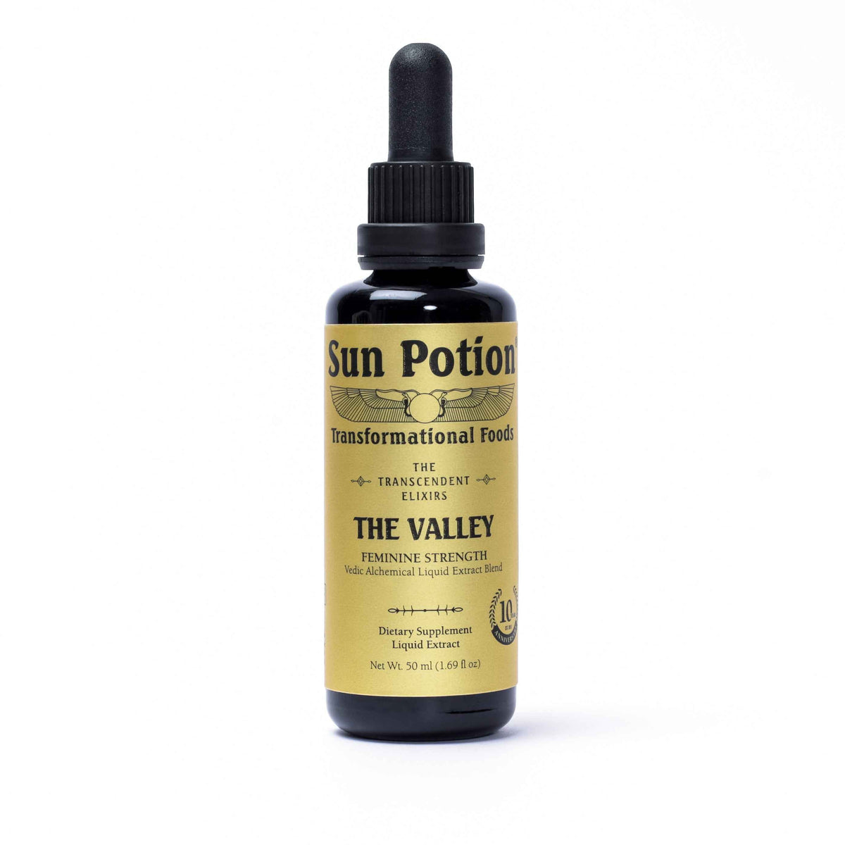 Sun Potion The Valley Transcendent Elixir 50 ml dropper bottle, front view