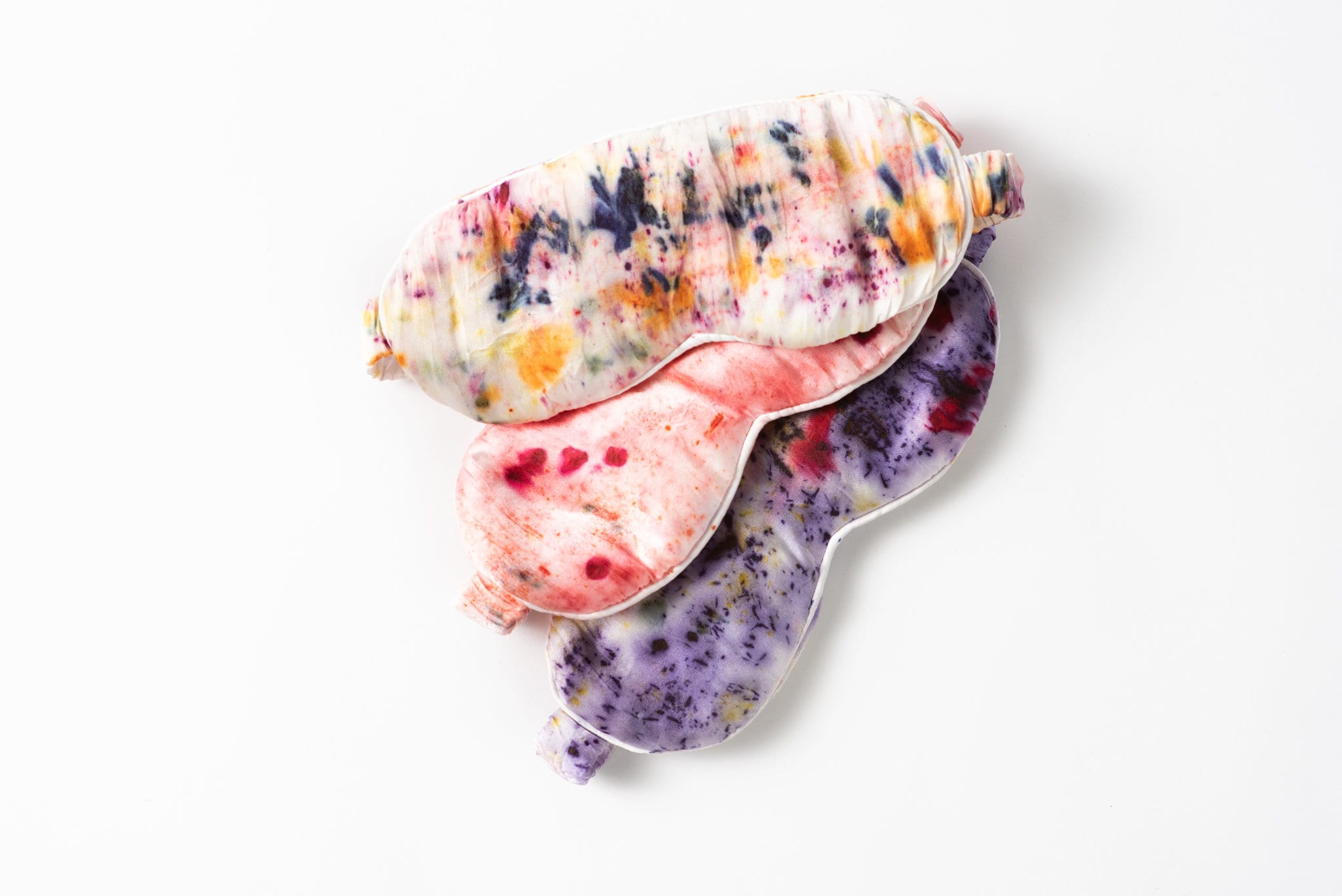 Abstract Botanically Dyed Silk Sleep Mask dyekween