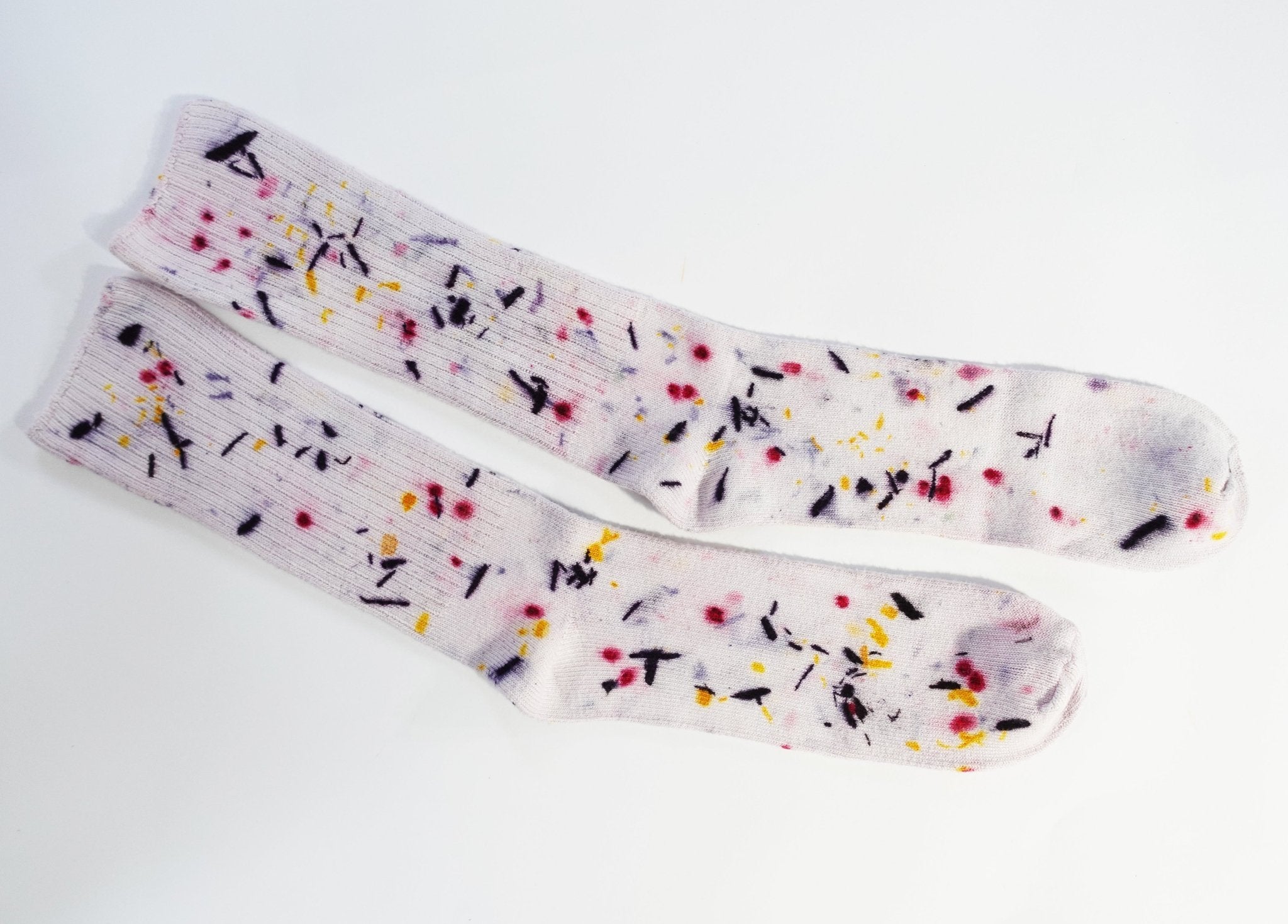 Abstract Bundled Dyed Bamboo Sock dyekween