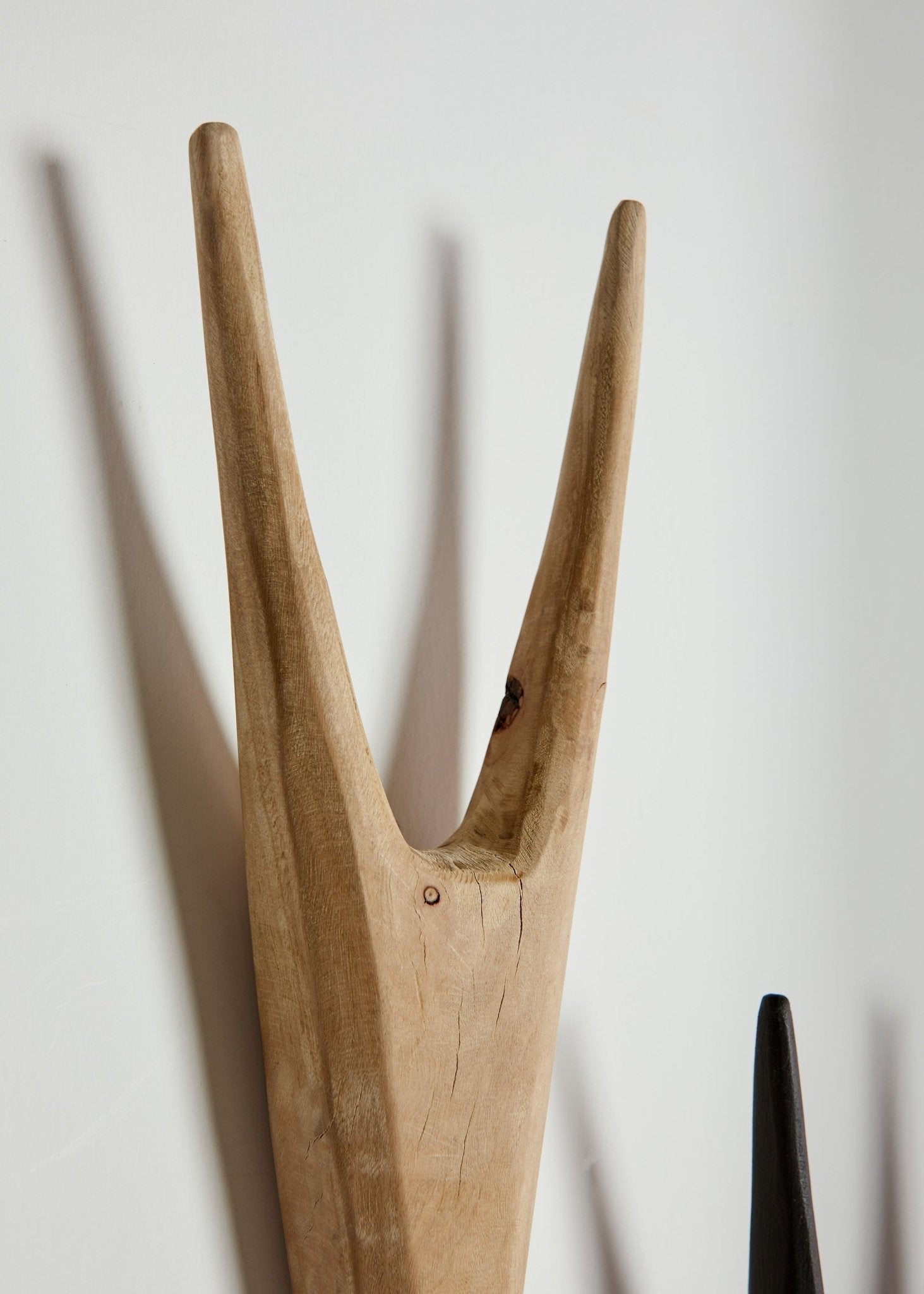 African Antelope Wood Bokkie Head Wall Sculpture Kanju Interiors