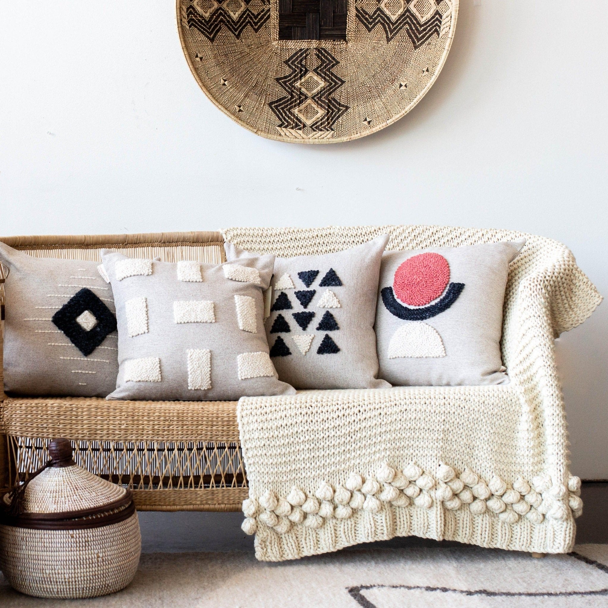 AfriScandi Sunrise Throw Pillow Kanju Interiors