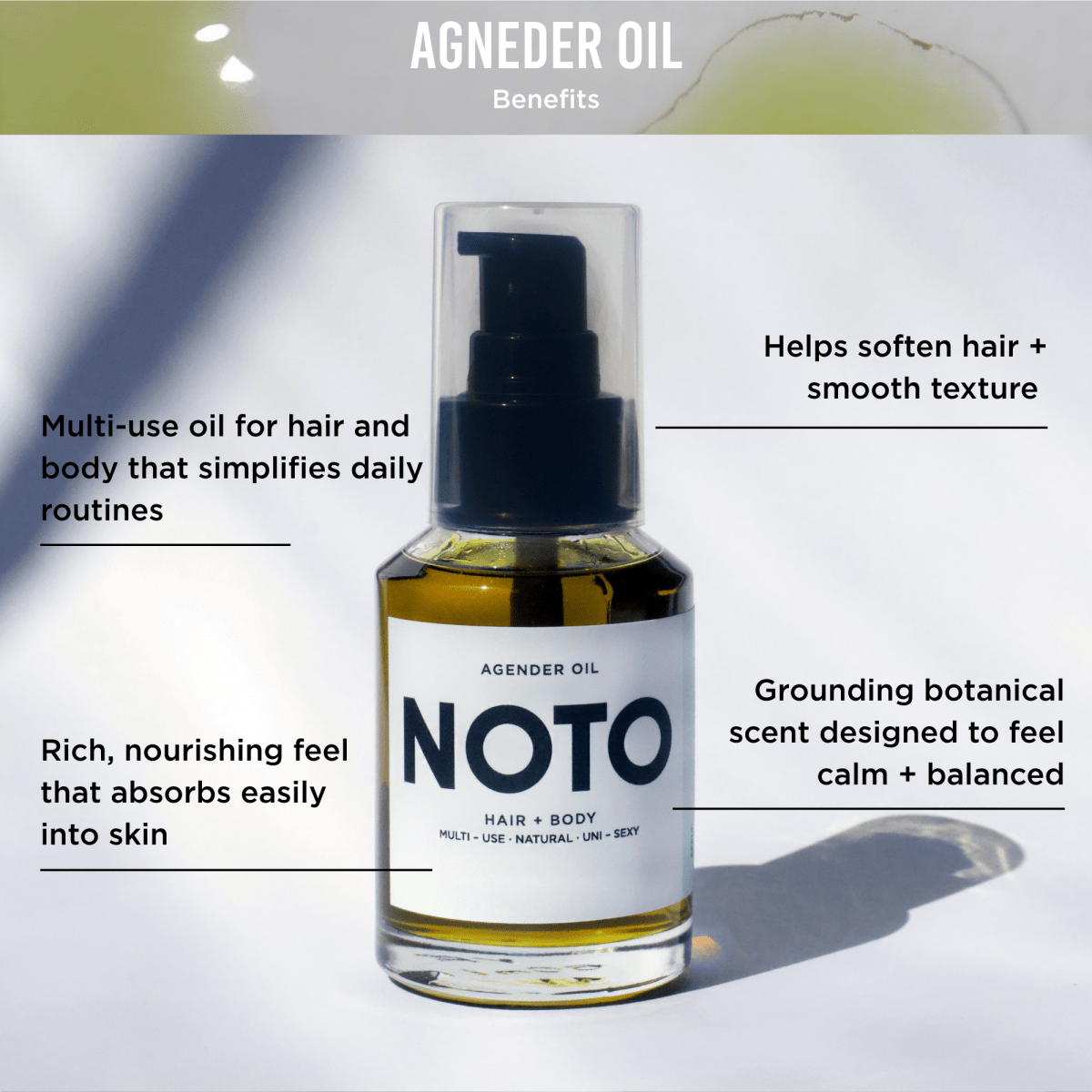 AGENDER OIL // ANYWHERE HAIR + BODY NOTO Botanics