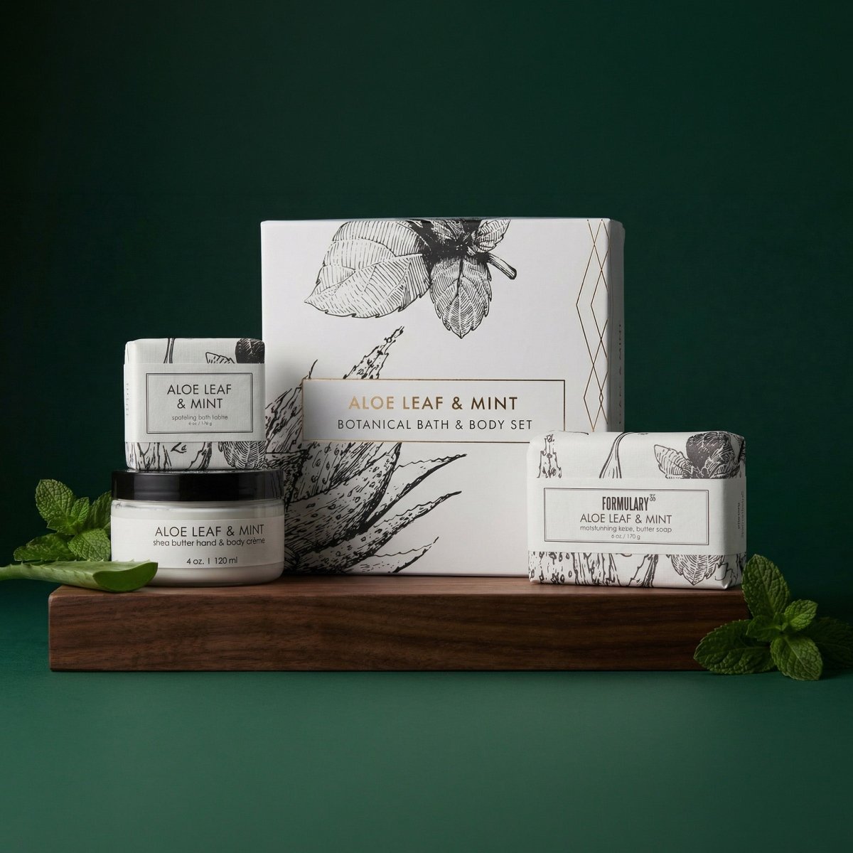 Aloe Leaf & Mint - Complete Fragrance Gift Set Formulary 55