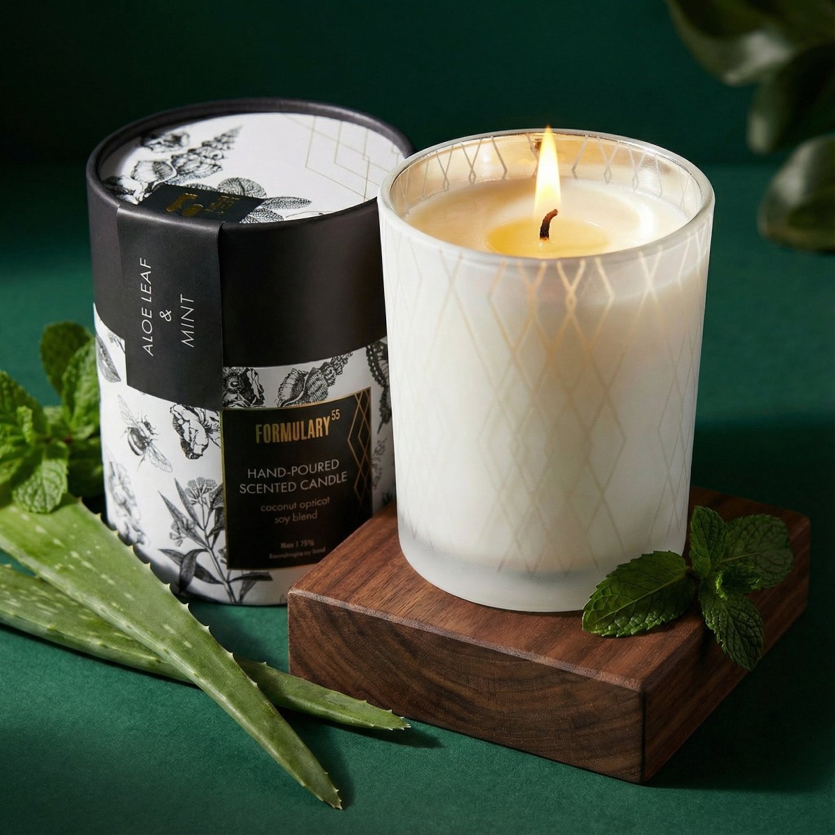 Aloe Leaf & Mint - Glow Candle Formulary 55