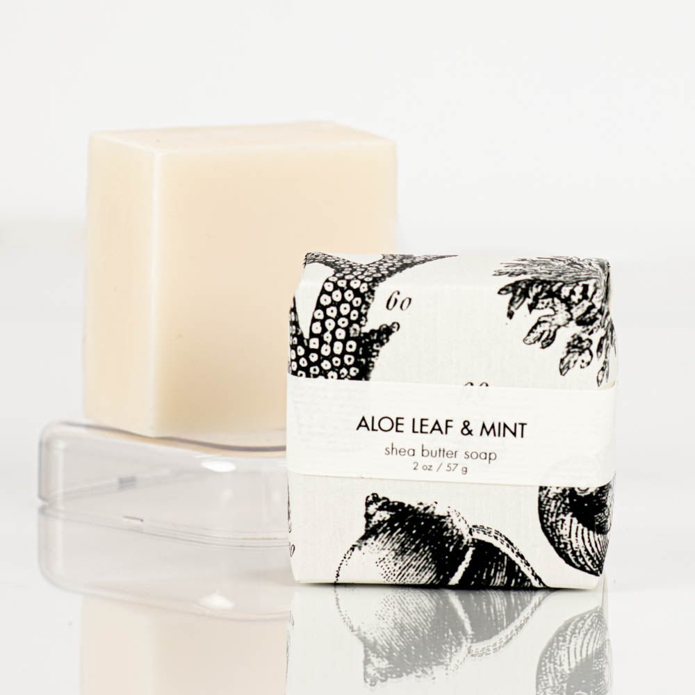 Aloe Leaf & Mint - Petite Shea Butter Soap Formulary 55