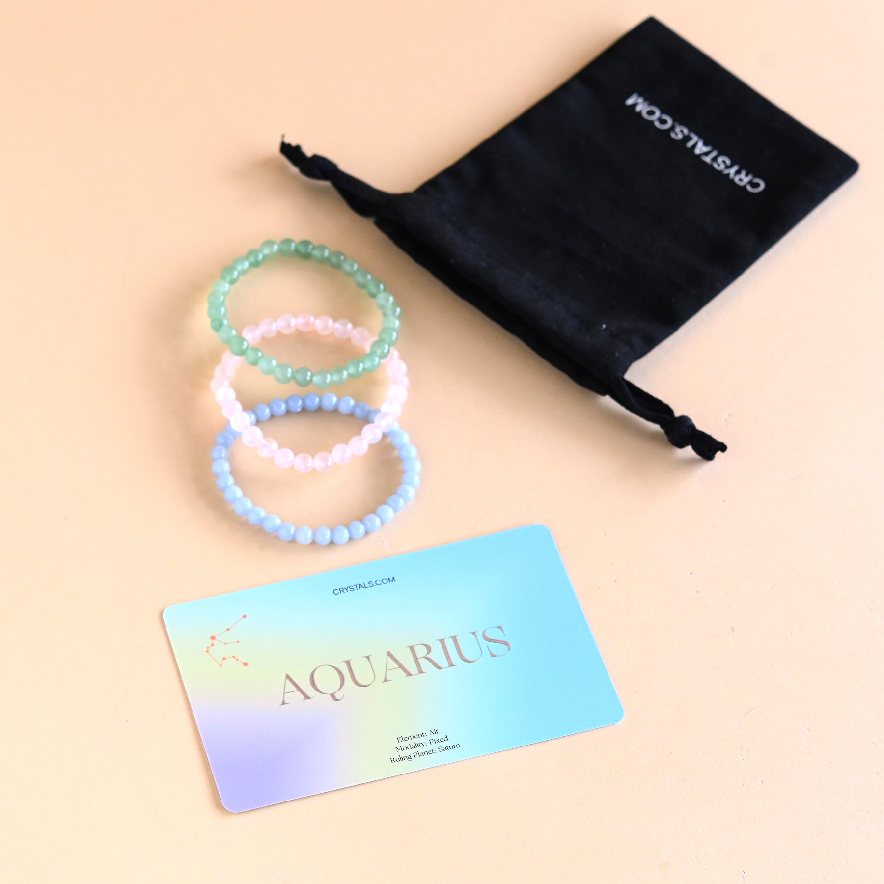 Aquarius Bracelet Trio CRYSTALS.COM