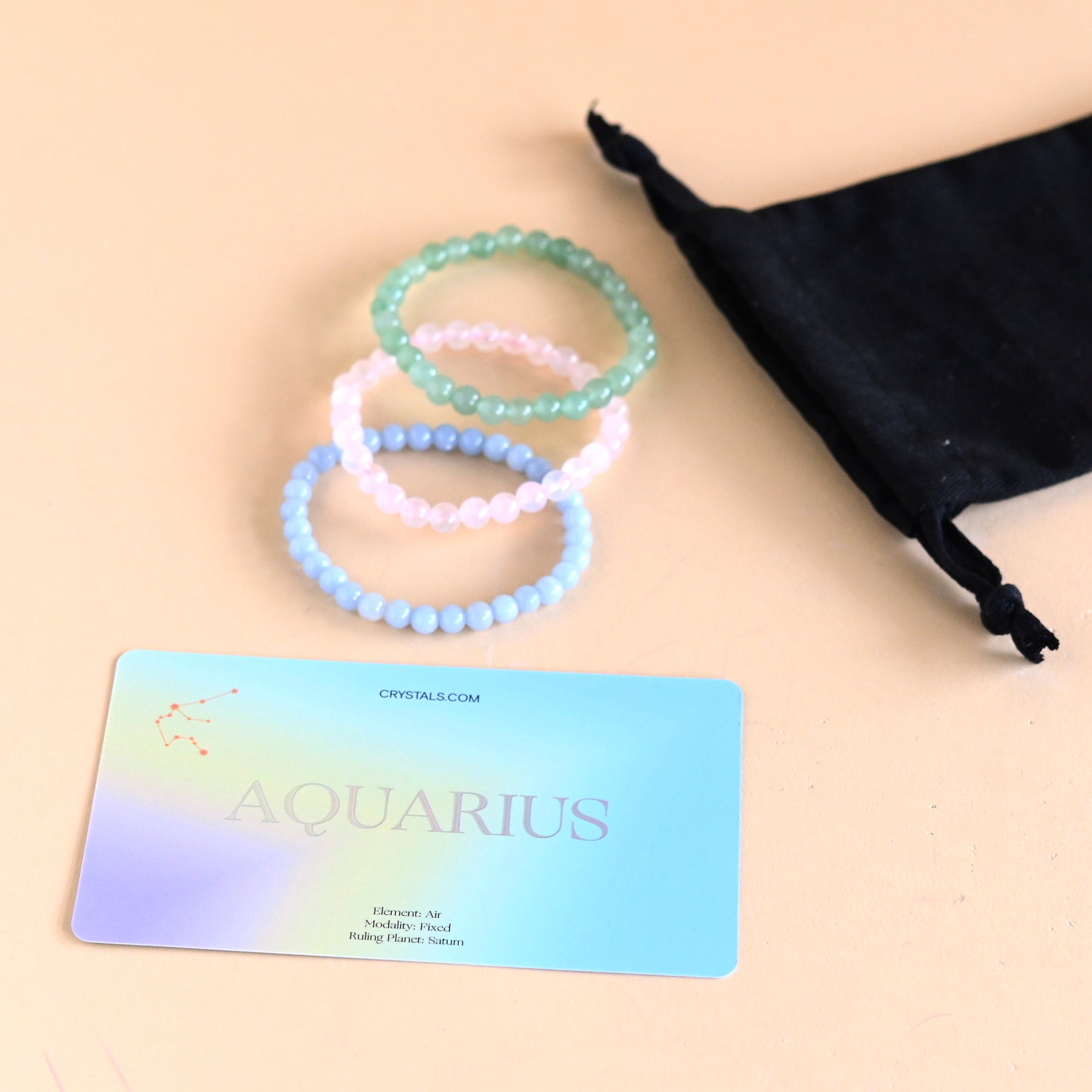 Aquarius Bracelet Trio CRYSTALS.COM