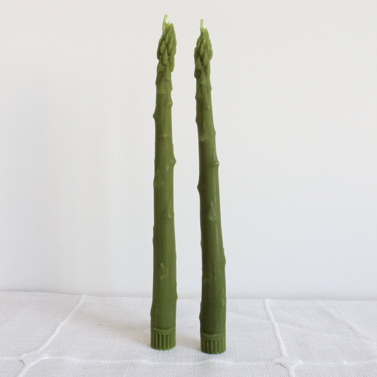 Asparagus Taper Beeswax Candles Happy Organics