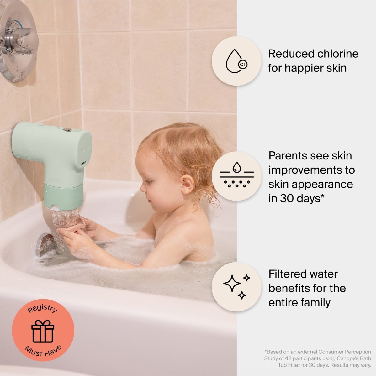 Baby Bath Tub Filter Canopy