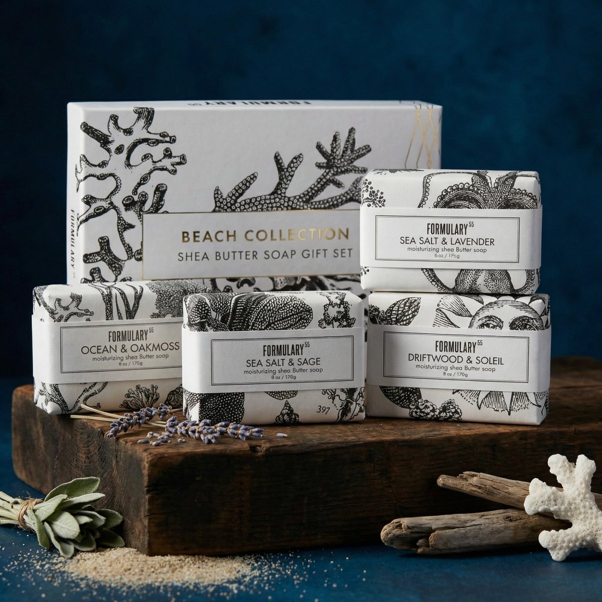 Beach Collection - Shea Butter Soap Gift Set Formulary 55