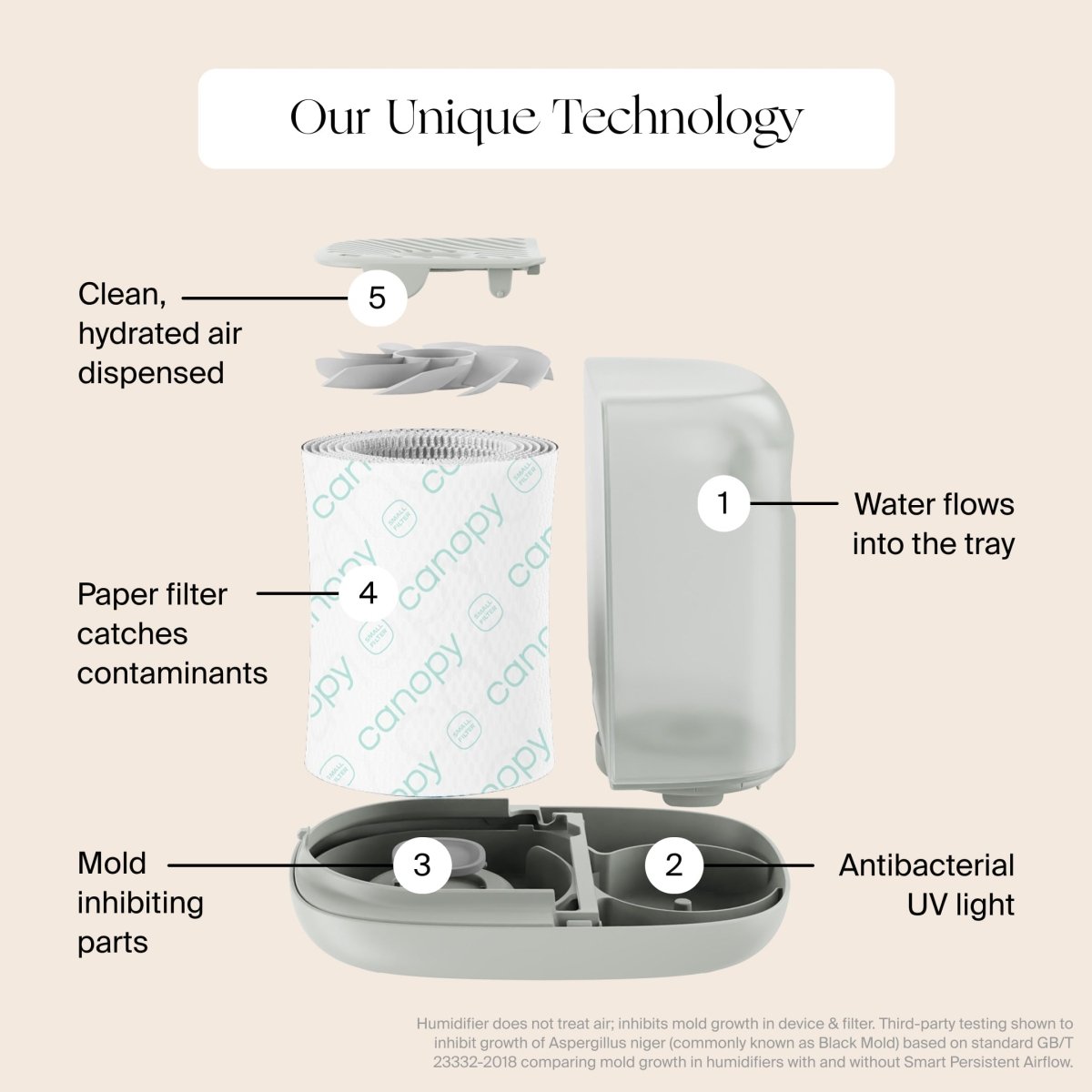 Bedside Humidifier 2.0 Canopy