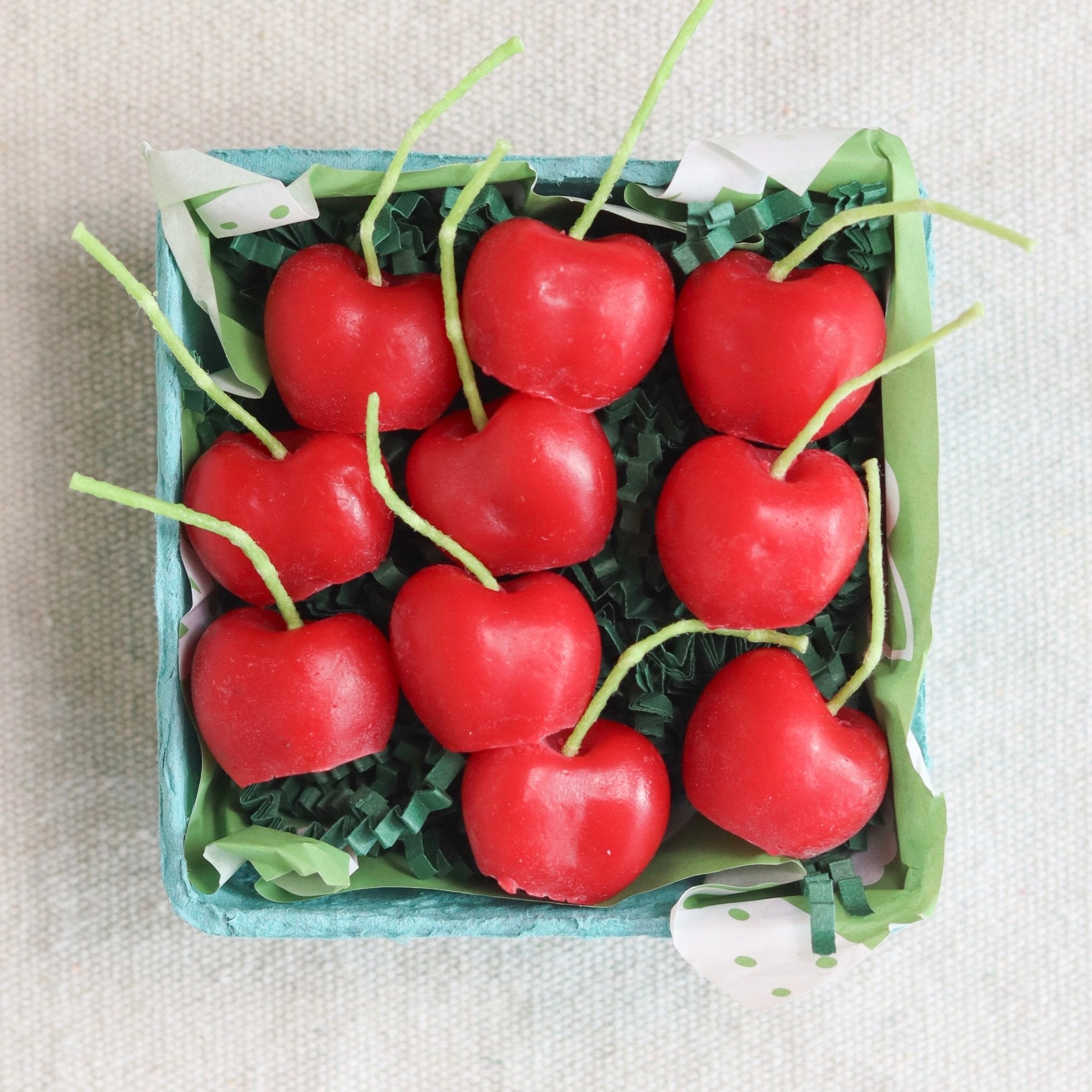 Beeswax Cherry Birthday Candles Happy Organics