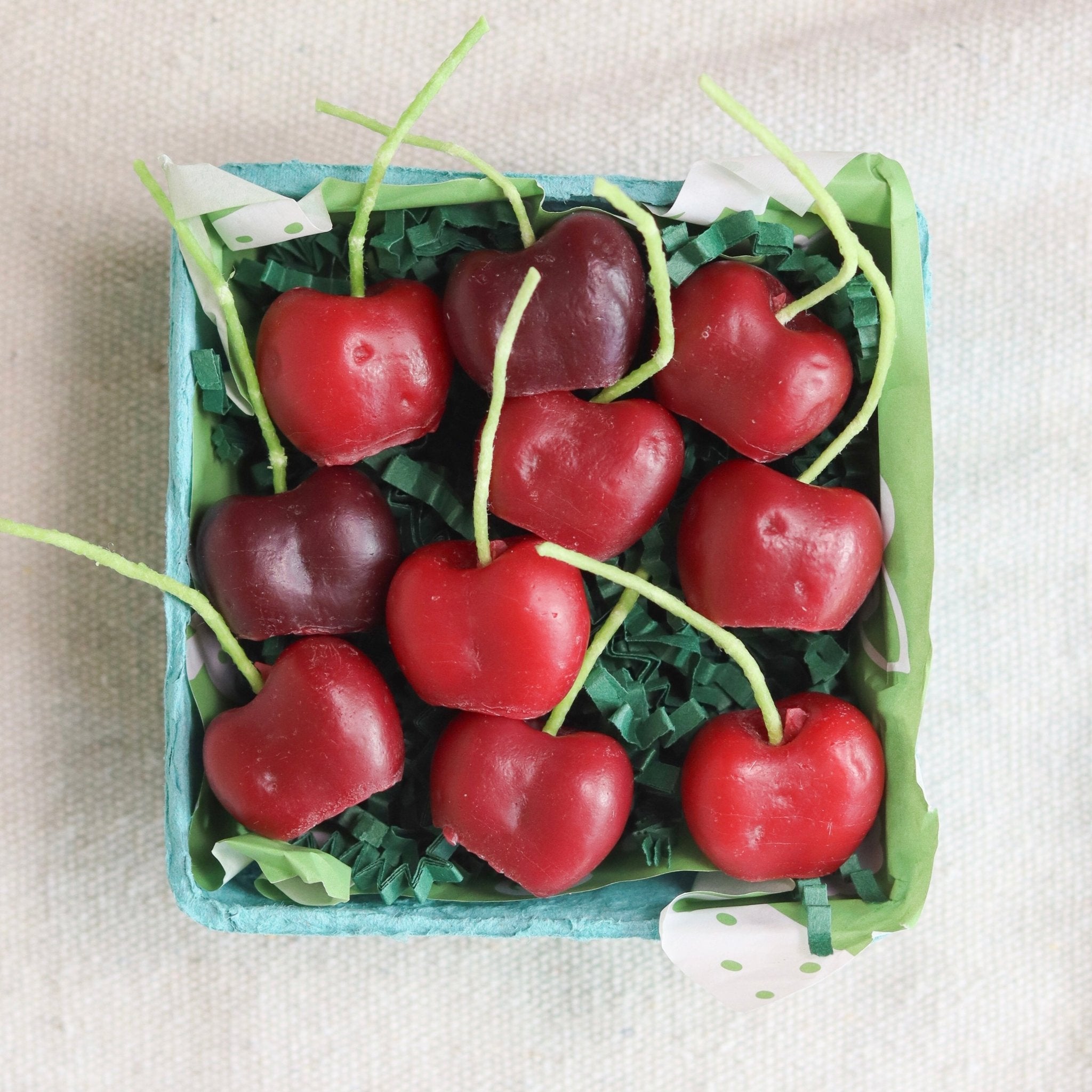 Beeswax Dark Red Cherry Candles 10ct Happy Organics