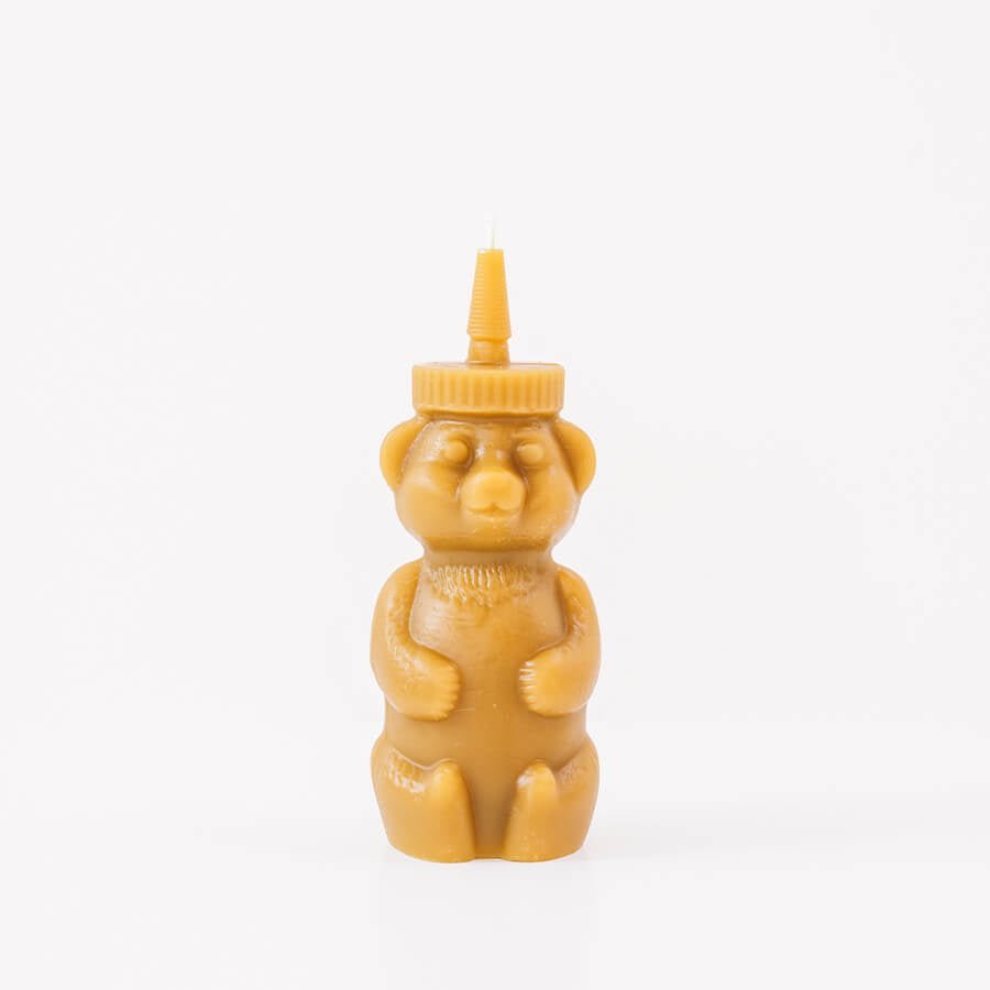 BEESWAX HONEY BEAR CANDLE Happy Organics