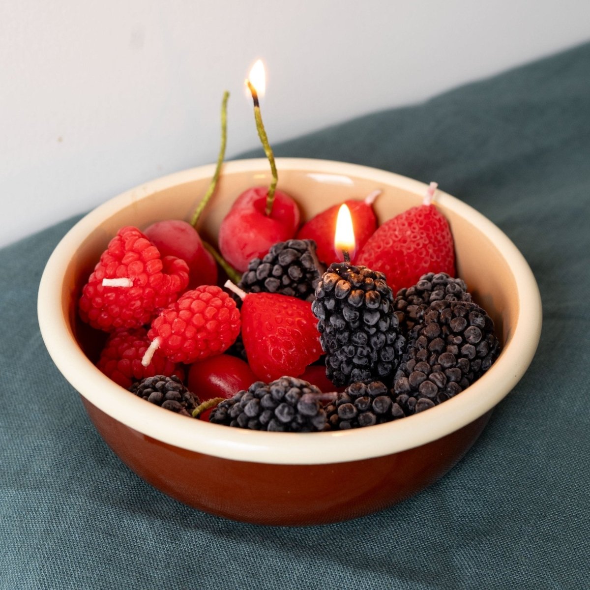 Beeswax Mixed Berry Birthday Candles Happy Organics