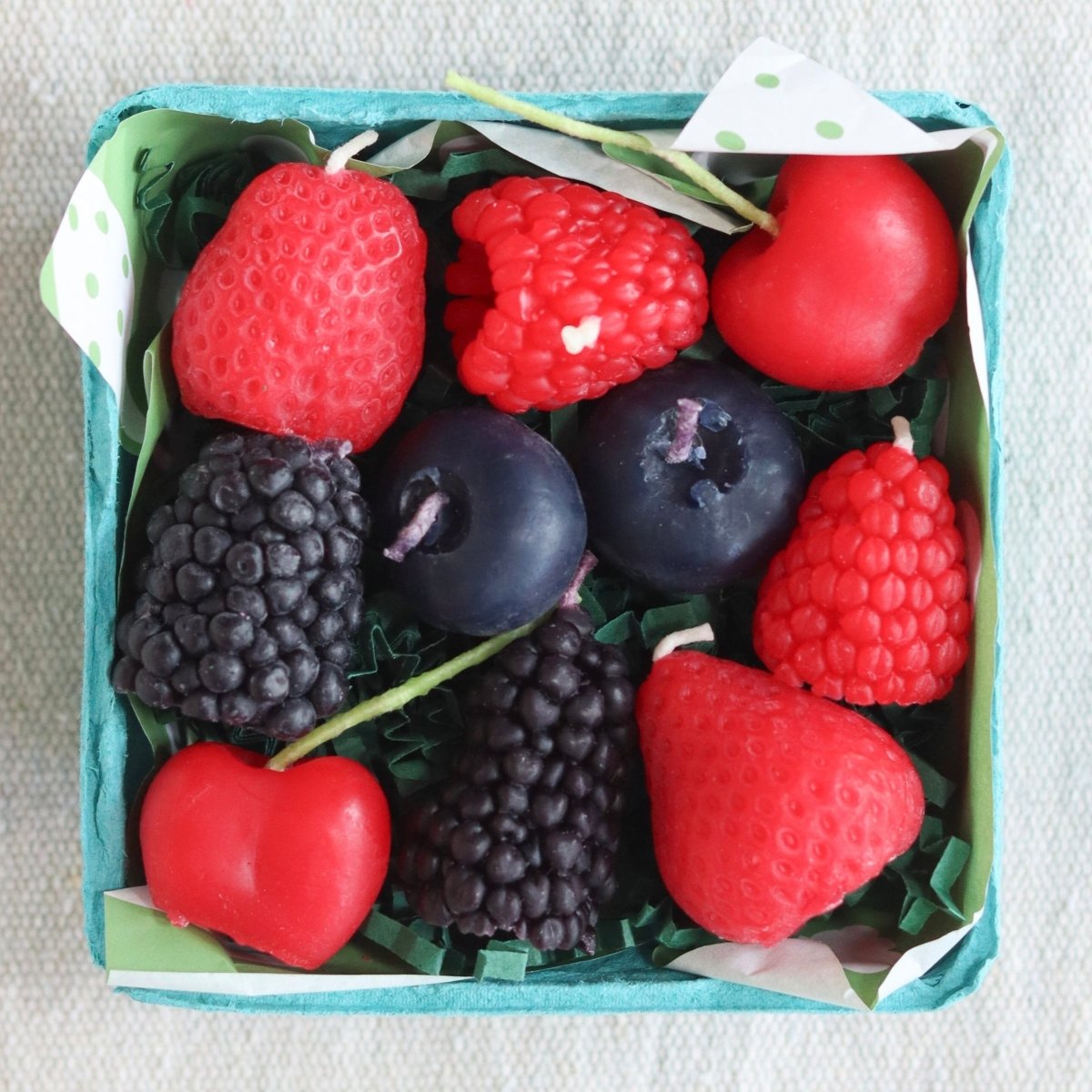 Beeswax Mixed Berry Birthday Candles Happy Organics