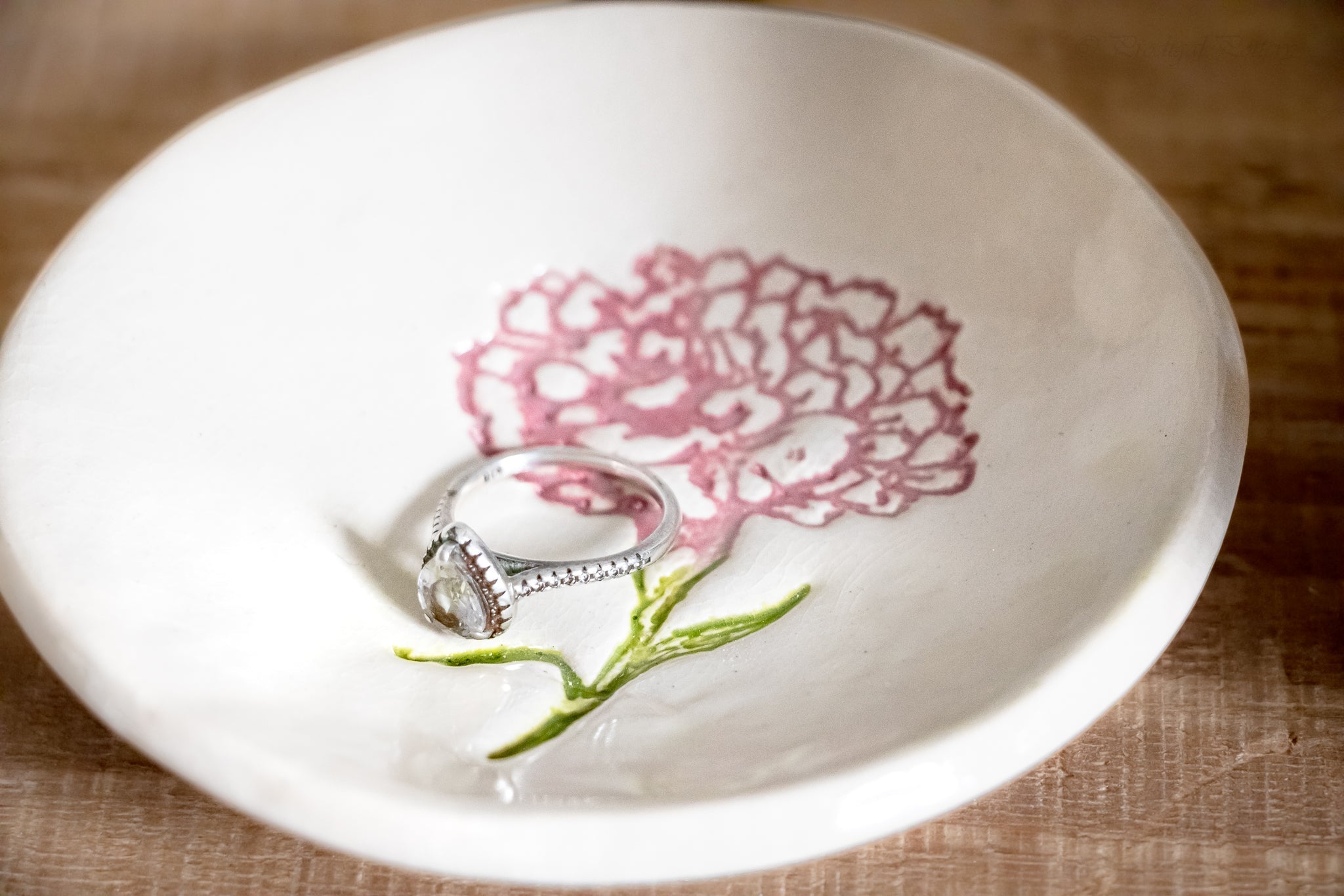 Birth Flower Ring Dish prodigalpottery