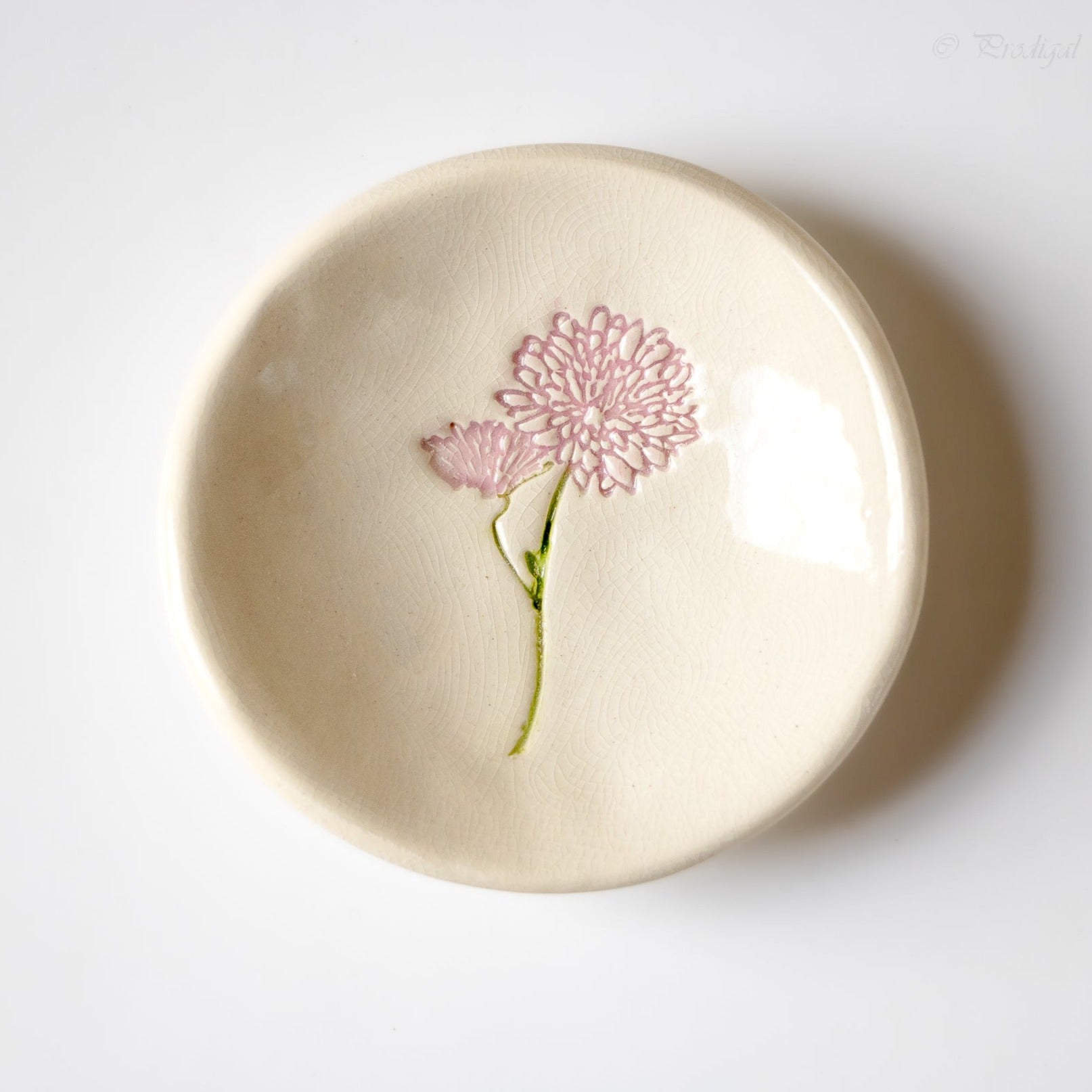 Birth Flower Ring Dish prodigalpottery