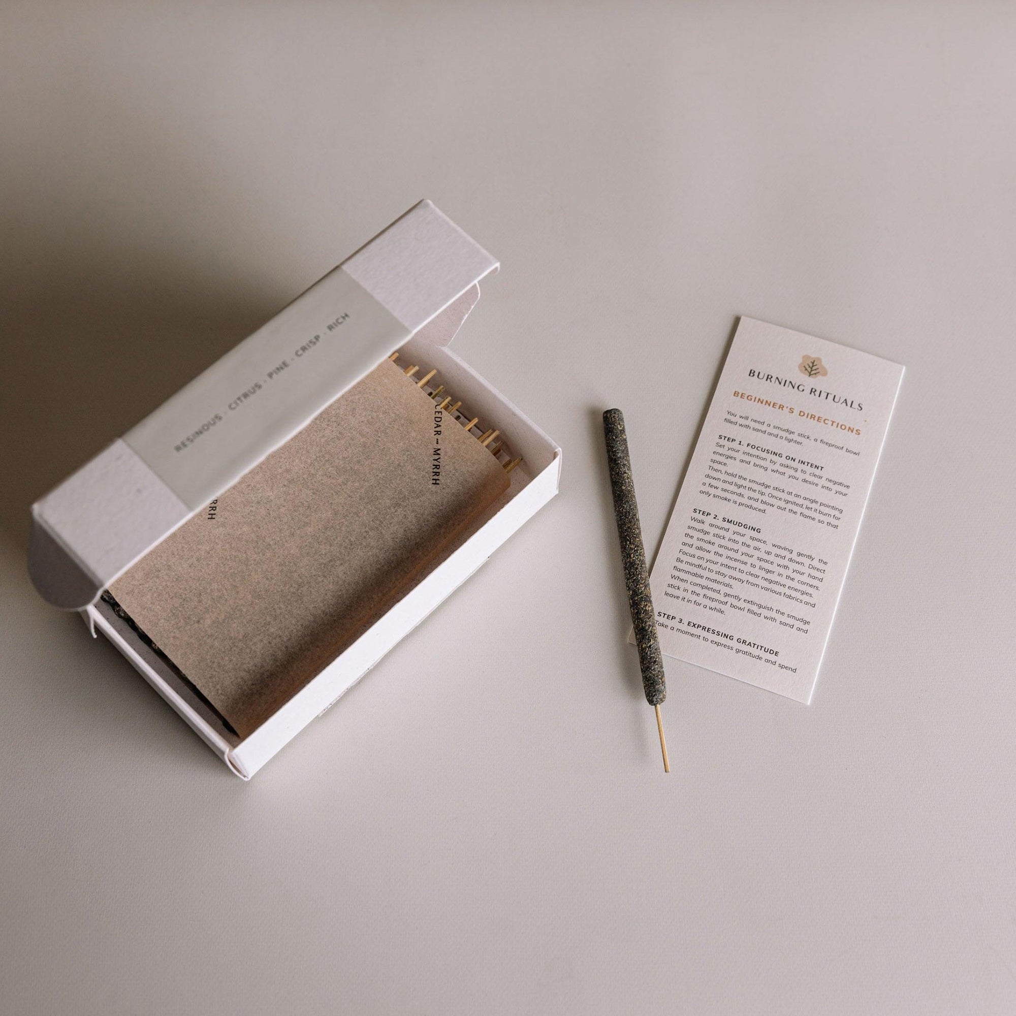 Black Copal Short Incense Sticks – Hand - Rolled in Peru (30 Sticks) CEDAR AND MYRRH