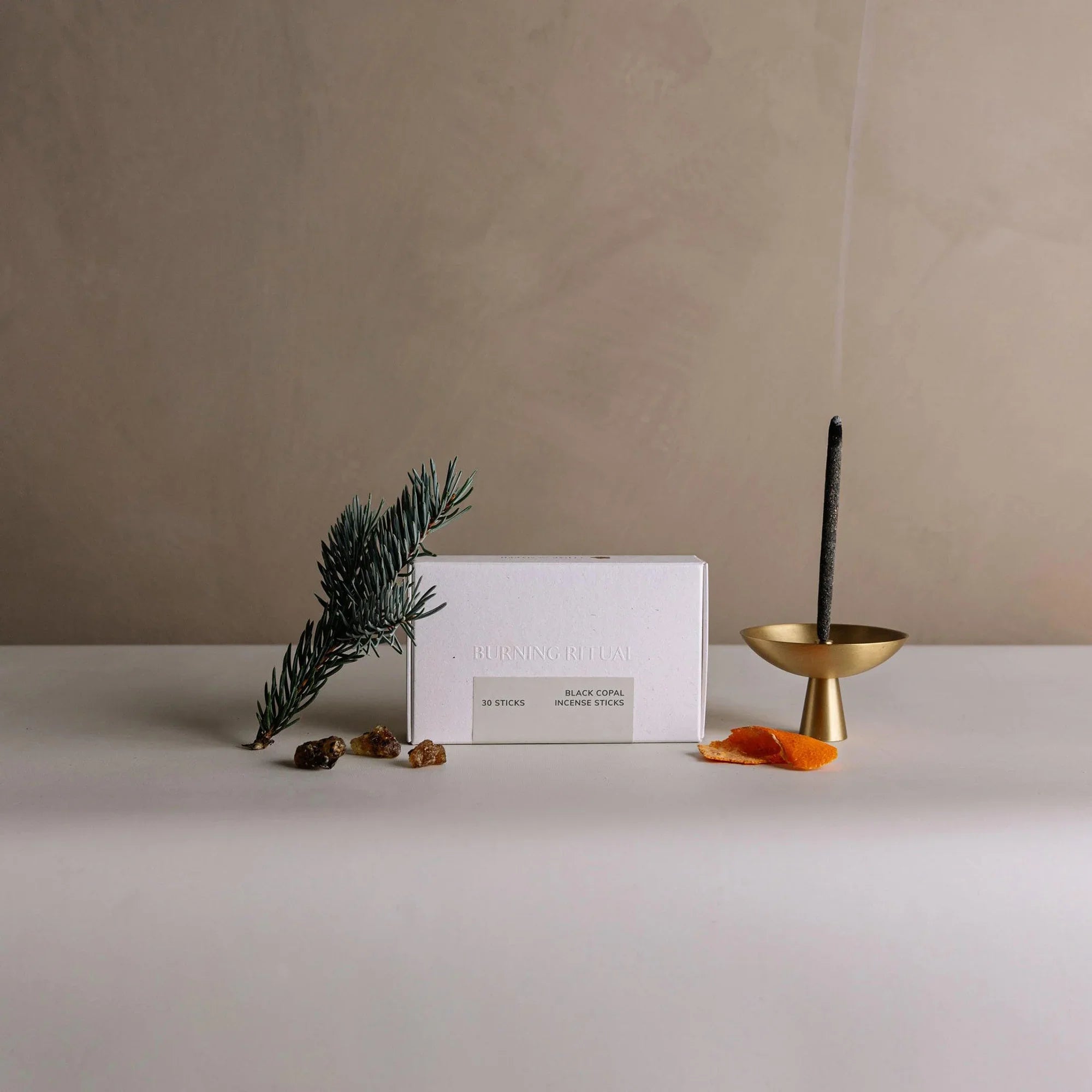 Black Copal Incense Sticks – 30 Mini Hand-Rolled Sticks from Peru (4.2")