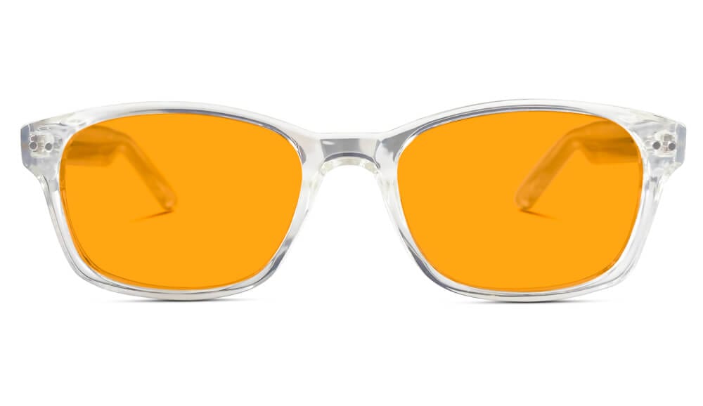 SunDown Lucent Blue Blocking Glasses - Crystal