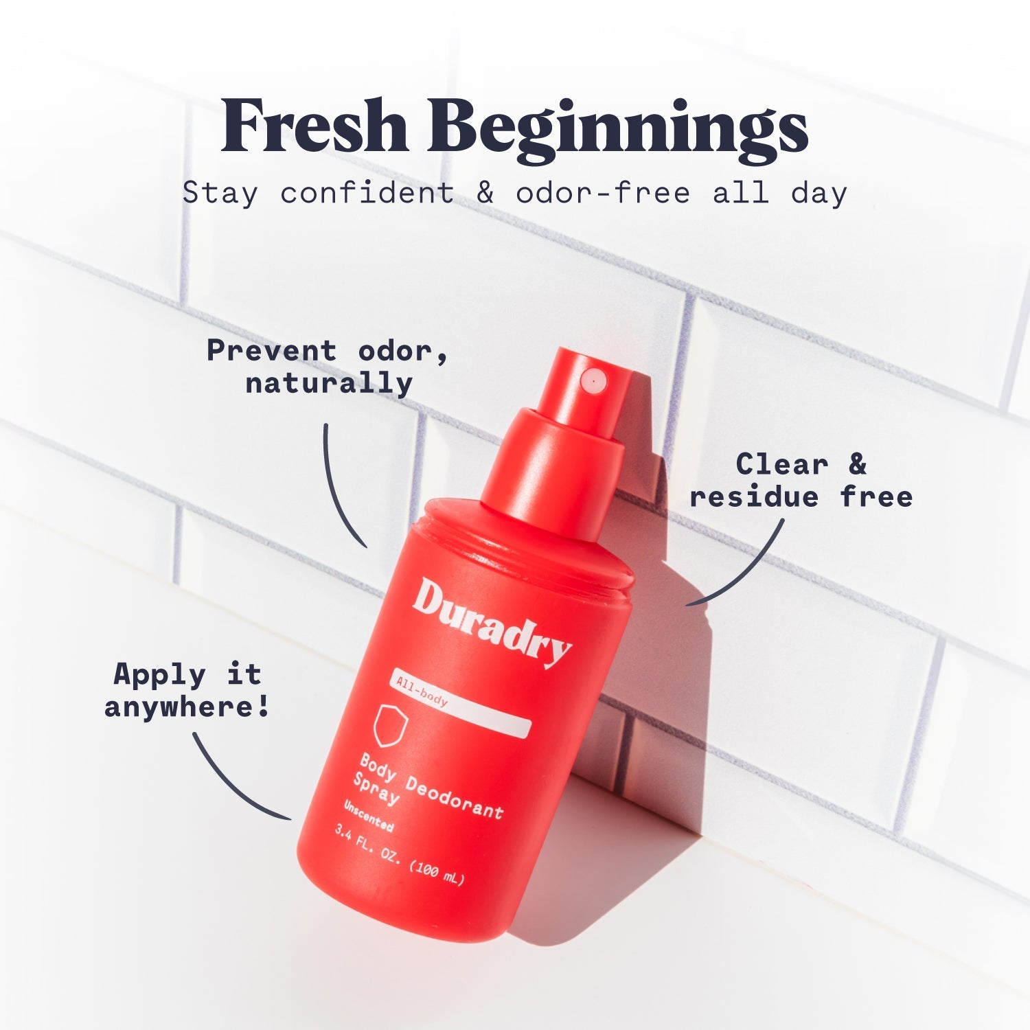 Body Deodorant Spray Duradry