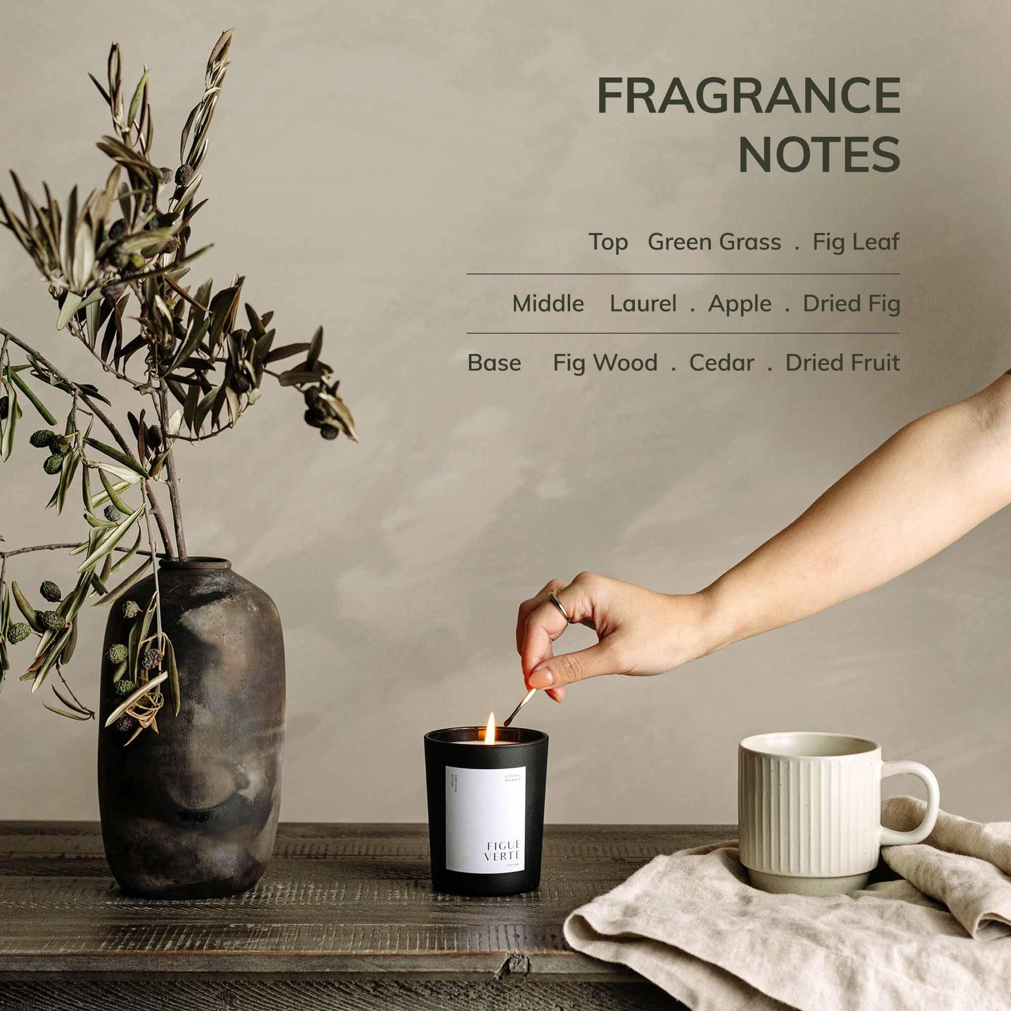 Bougie Parfumée Figue Verte CEDAR AND MYRRH