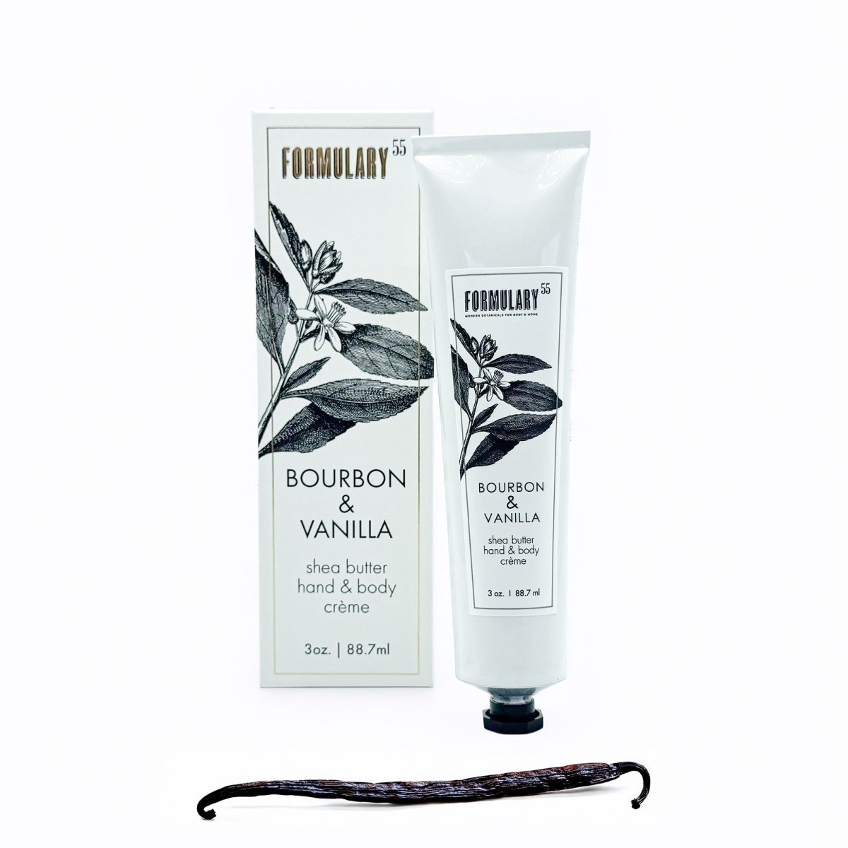 Bourbon & Vanilla - On-the-Go Shea Butter Hand and Body Creme Tube Formulary 55