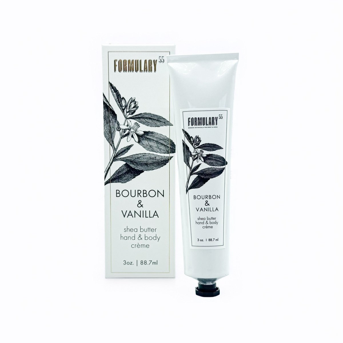 Bourbon & Vanilla - On-the-Go Shea Butter Hand and Body Creme Tube Formulary 55