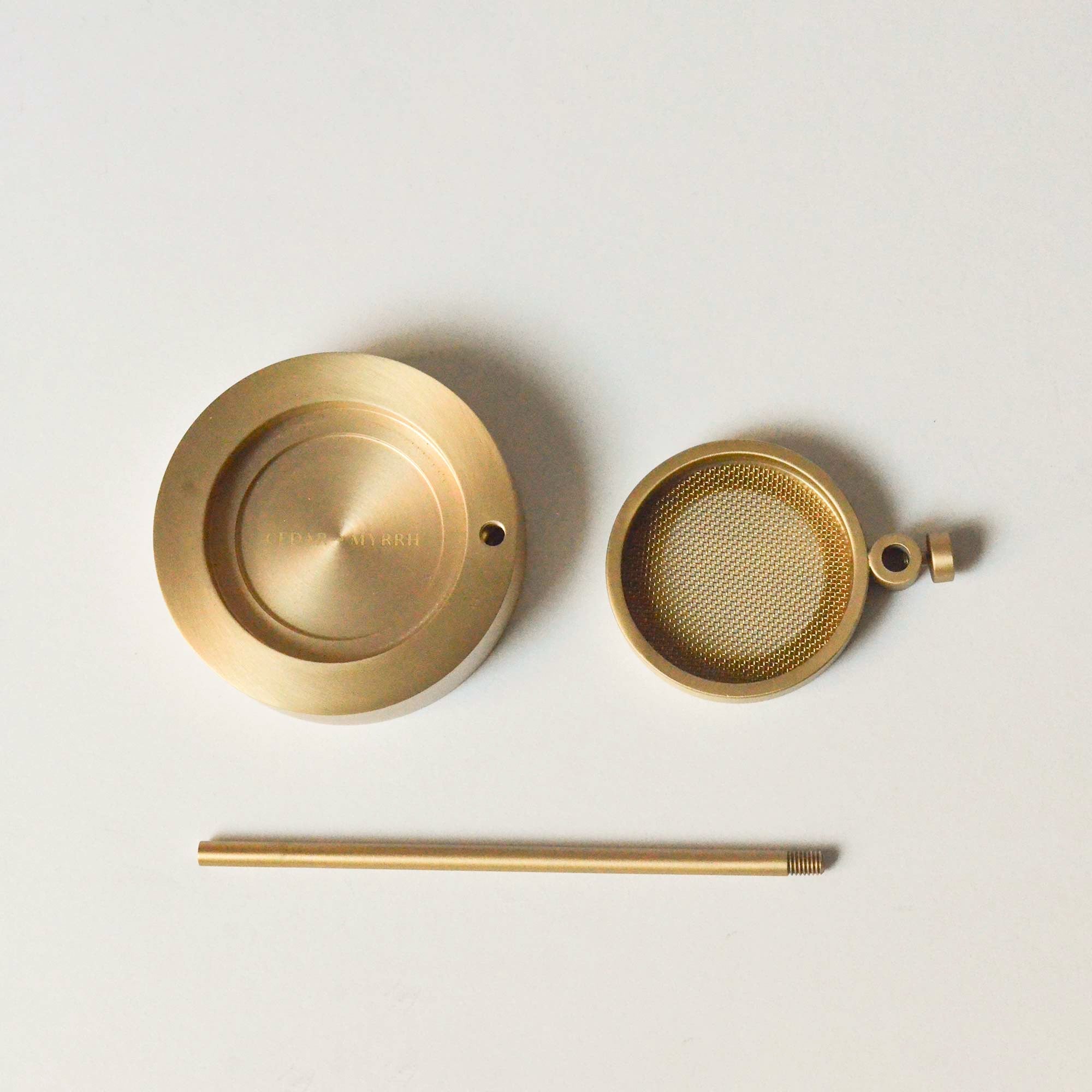 Brass Resin Incense Burner CEDAR AND MYRRH