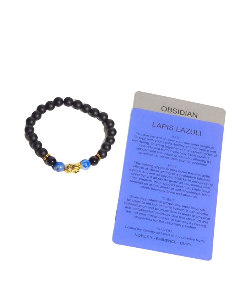 Buddha Stone w/ Lapis + Obsidian CRYSTALS.COM