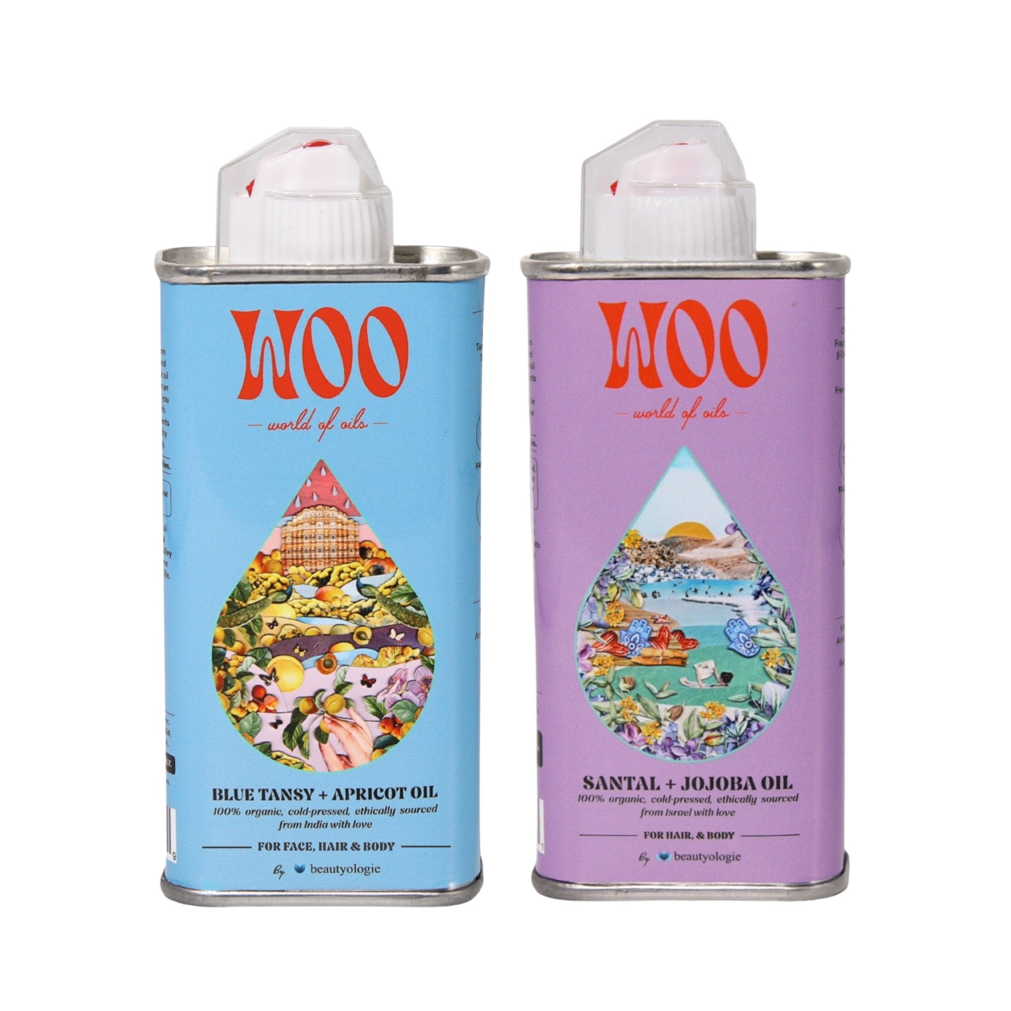 Bundle of 2 Oils, 100% Organic Beautyologie