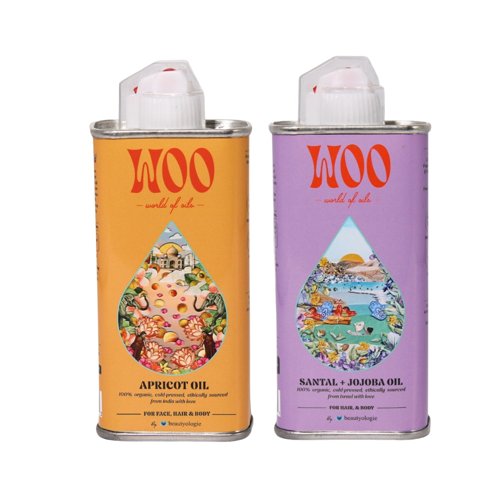 Bundle of 2 Oils, 100% Organic Beautyologie