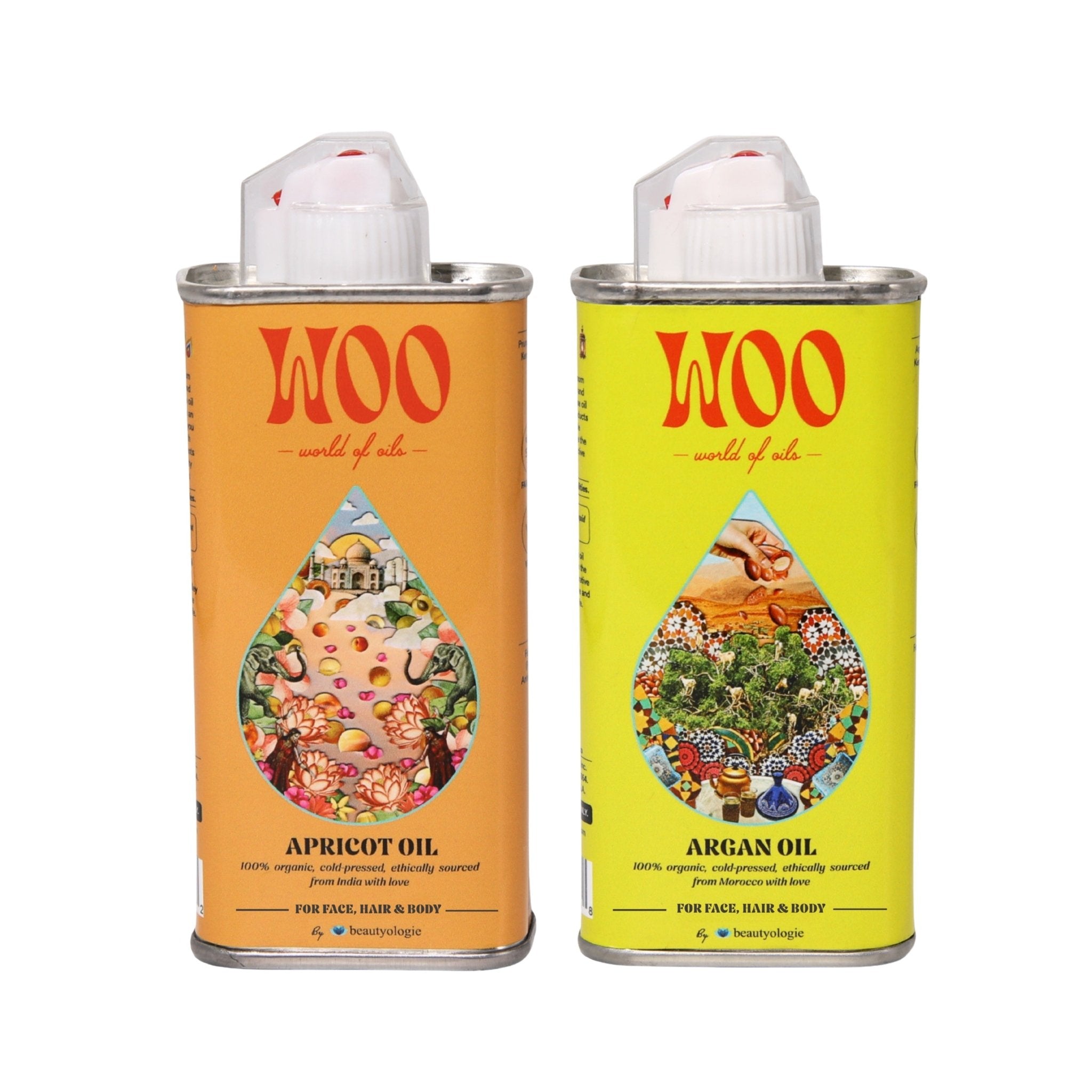 Bundle of 2 Oils, 100% Organic Beautyologie